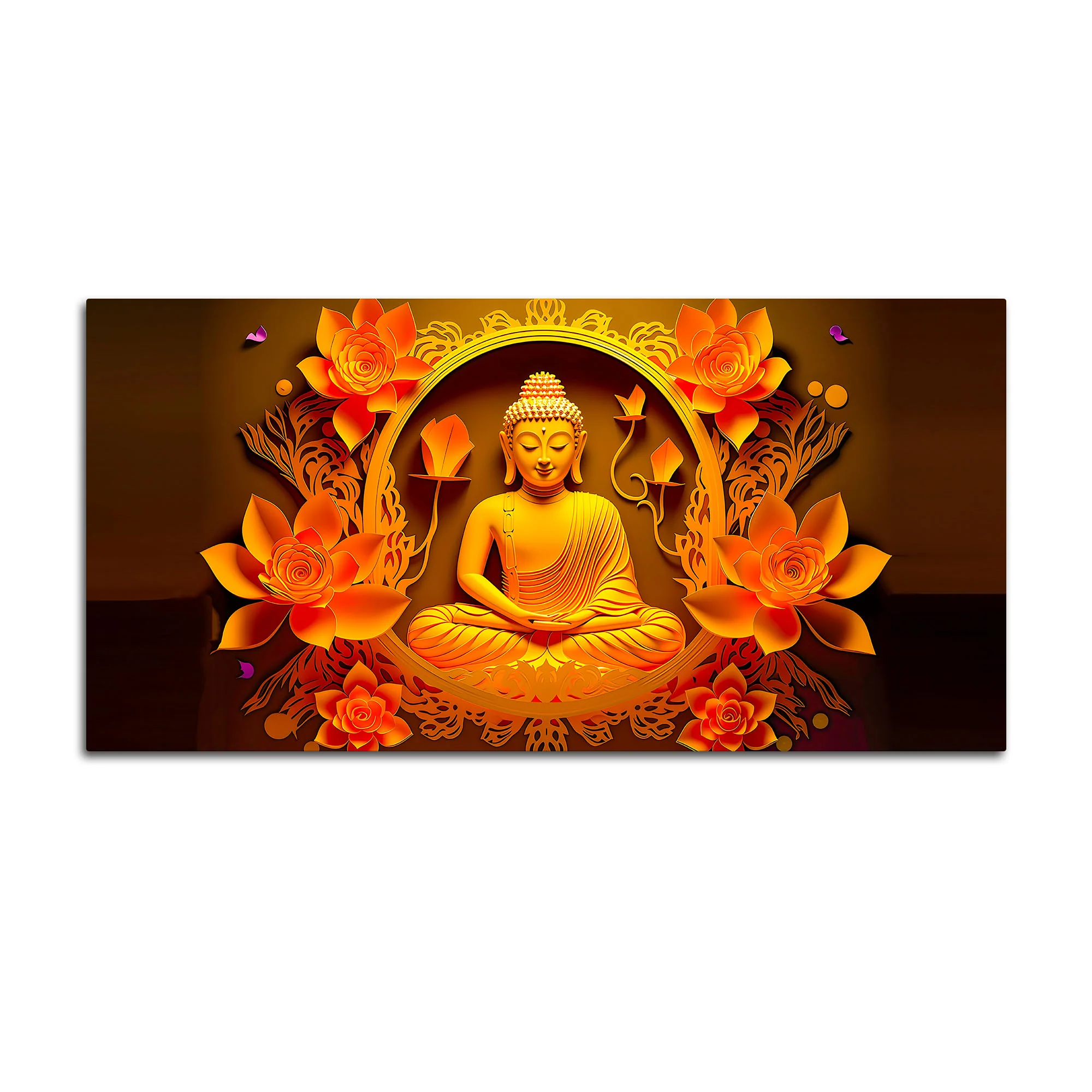 Premium Gautam Buddha Wall Painting for Spiritual Home Decoration - Image 4