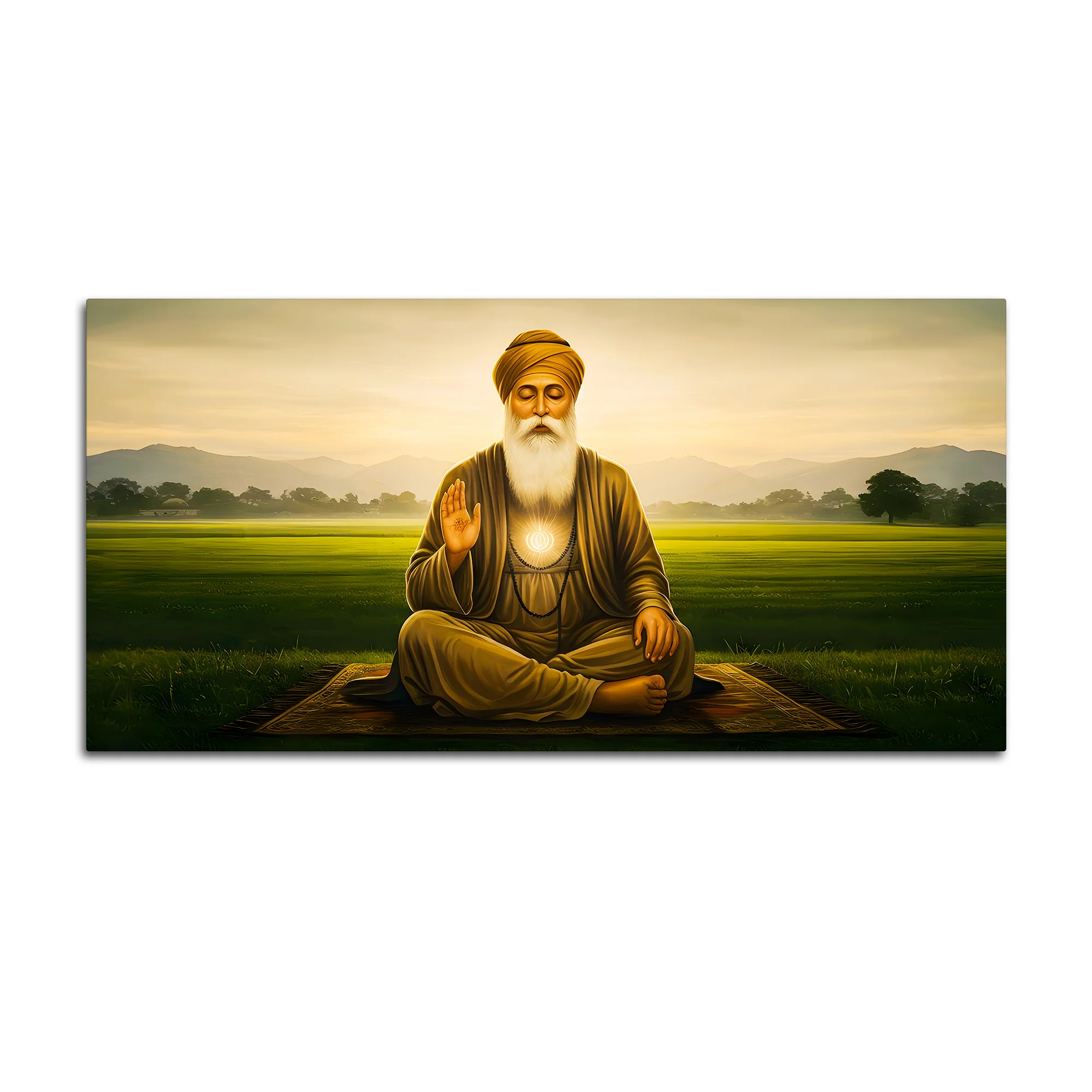 Premium Guru Nanak Dev Ji Religious Wall Painting for Décor - Image 4