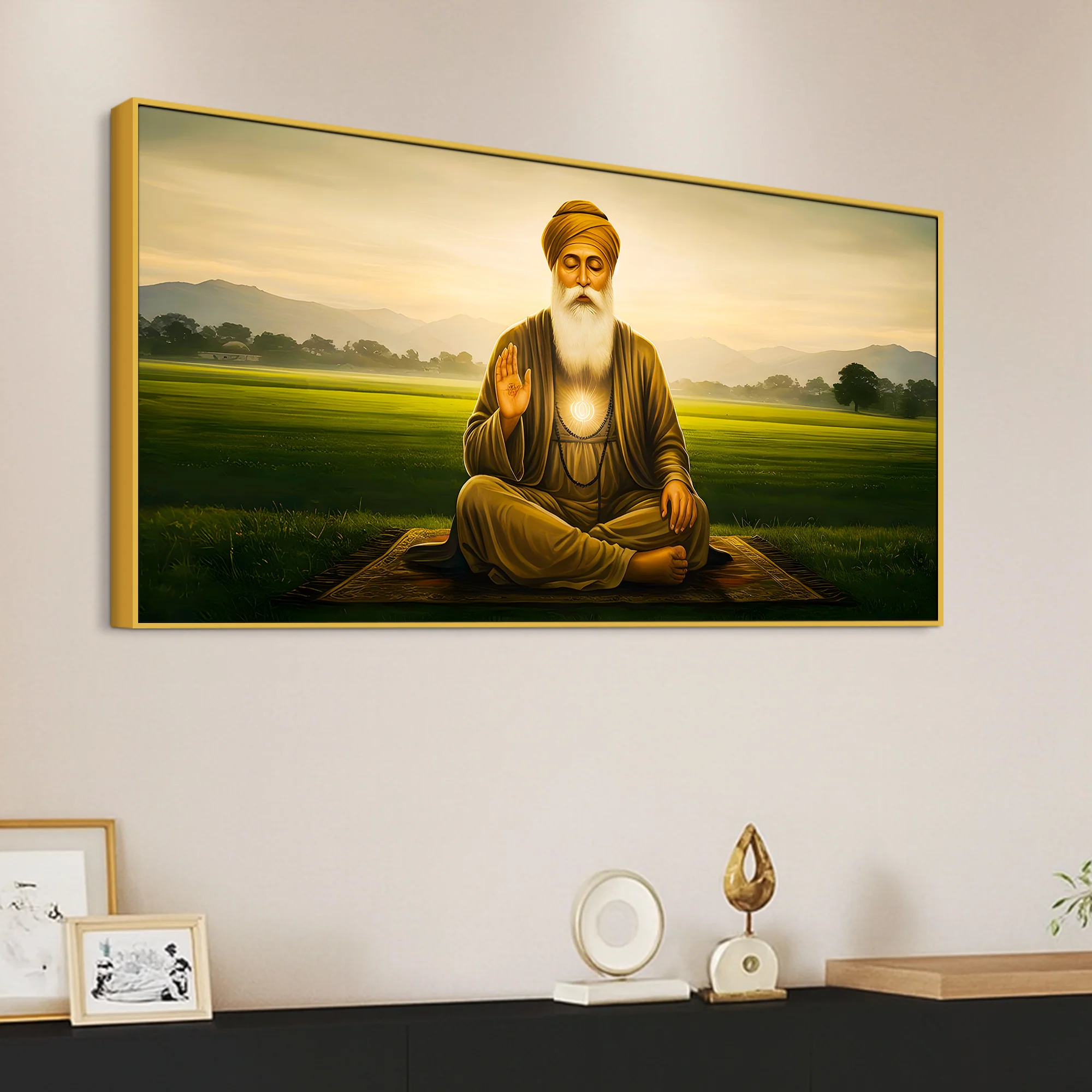 Premium Guru Nanak Dev Ji Religious Wall Painting for Décor - Image 5