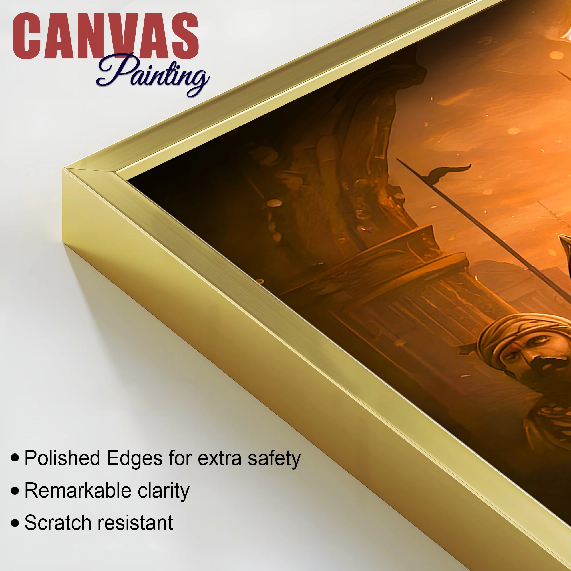 Premium Indian Shivaji Maharaj Canvas Painting - Image 6