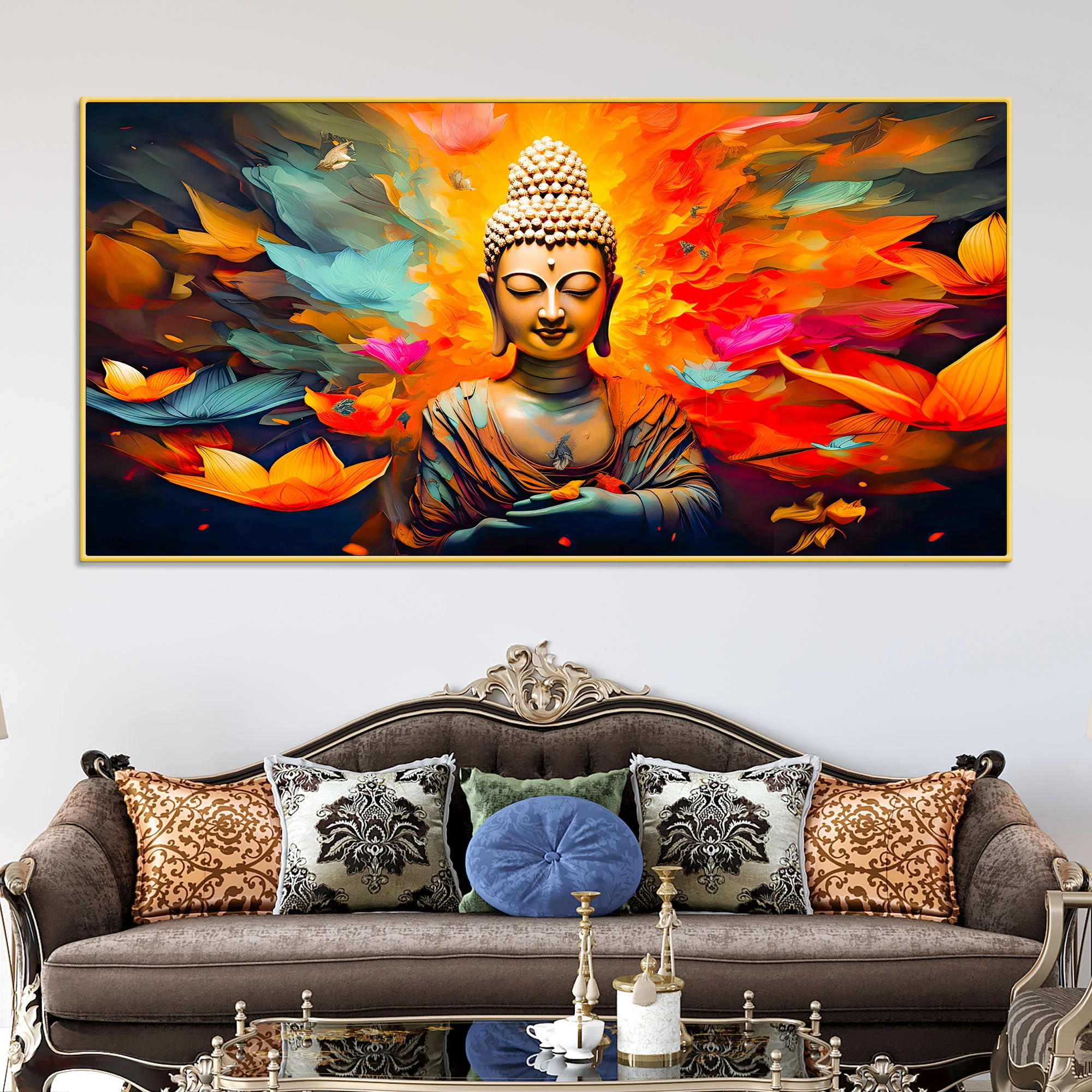 Premium Living Room Buddha Wall Painting for Modern Décor - Image 2