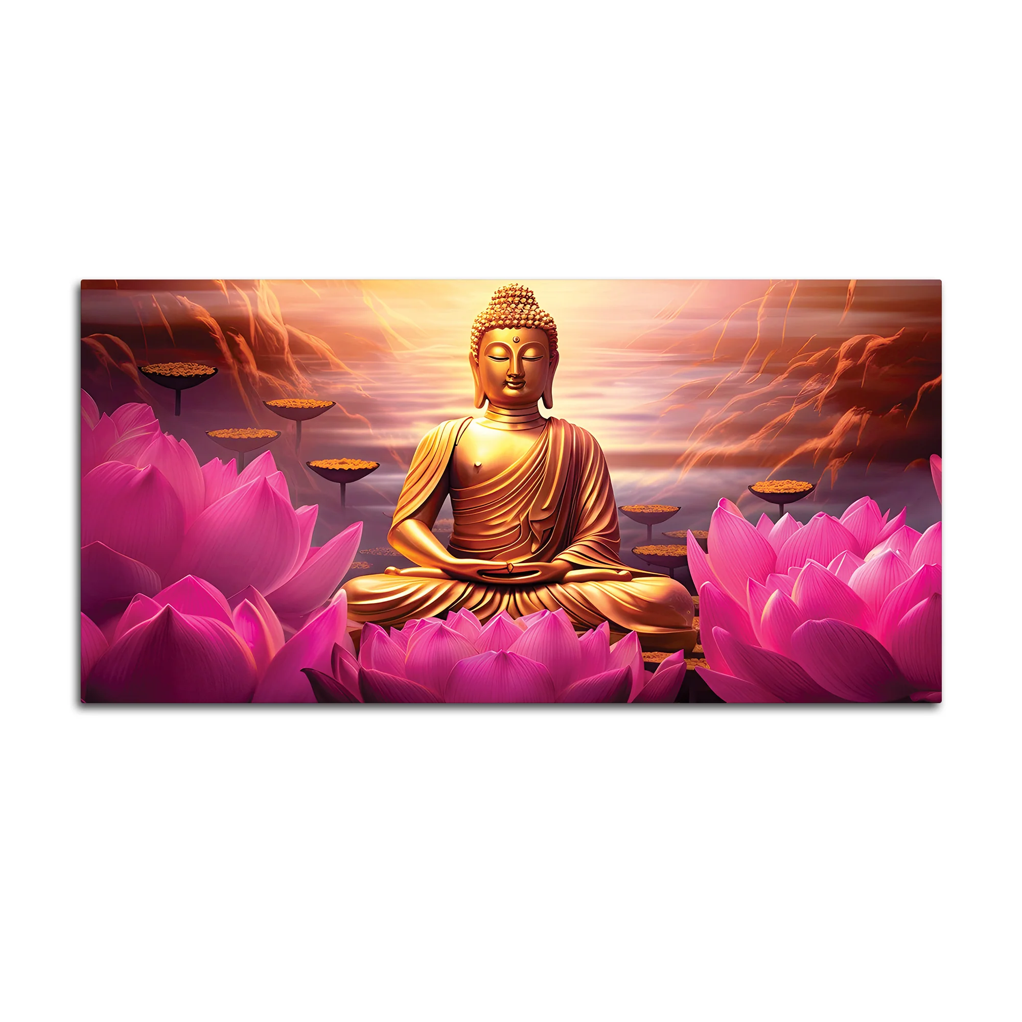 Premium Lord Buddha Painting for Home & Office Walls - Image 4