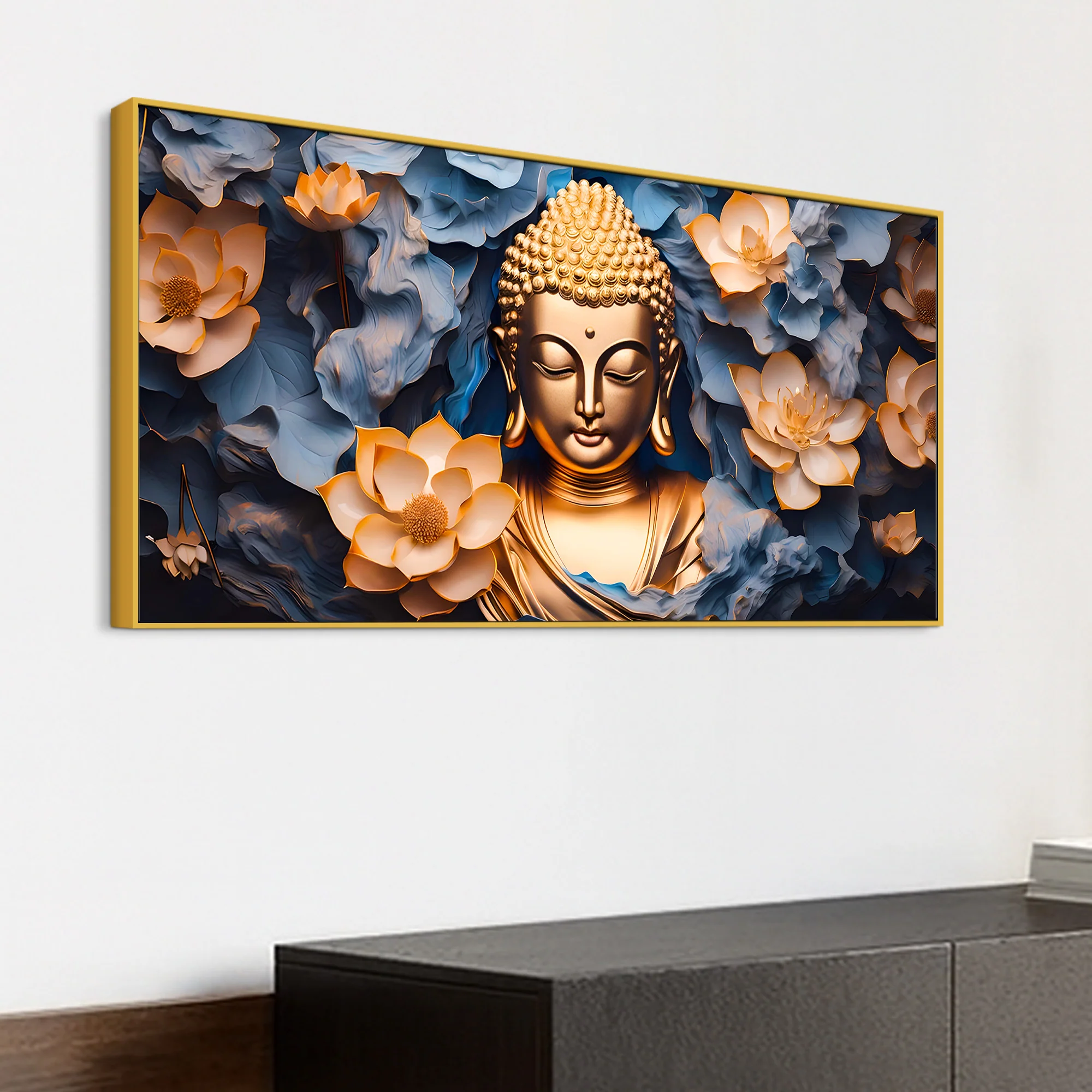 Premium Lord Buddha Wall Painting for Classy Home Decor - Image 5