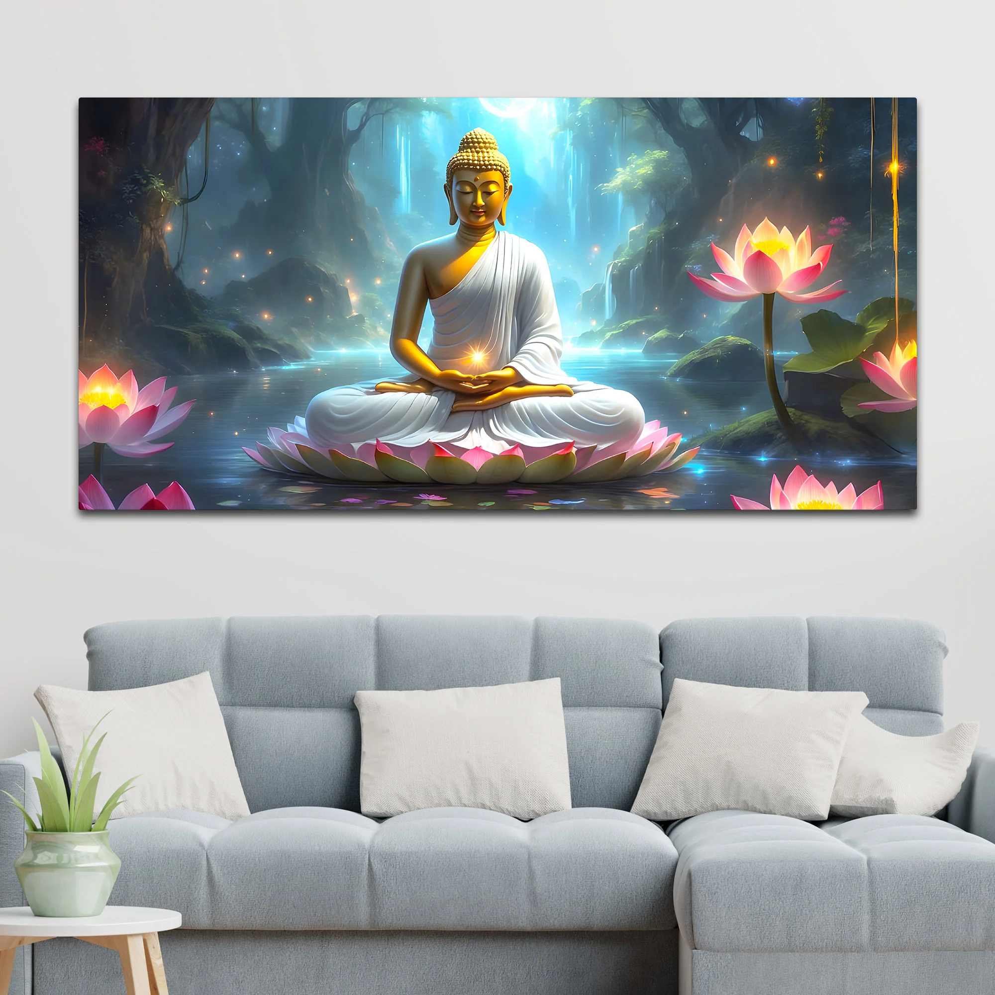 Premium Lord Buddha Wall Painting for Classy Interior Decoration - Image 3