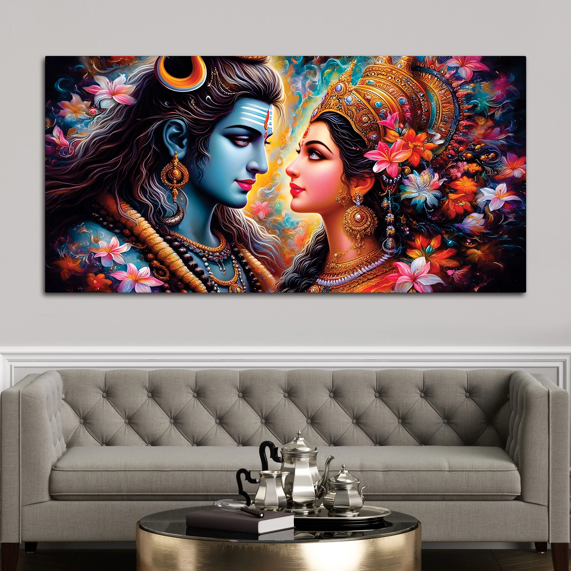 Premium Lord Shiva Wall Painting for Living Room Decoration - Image 3