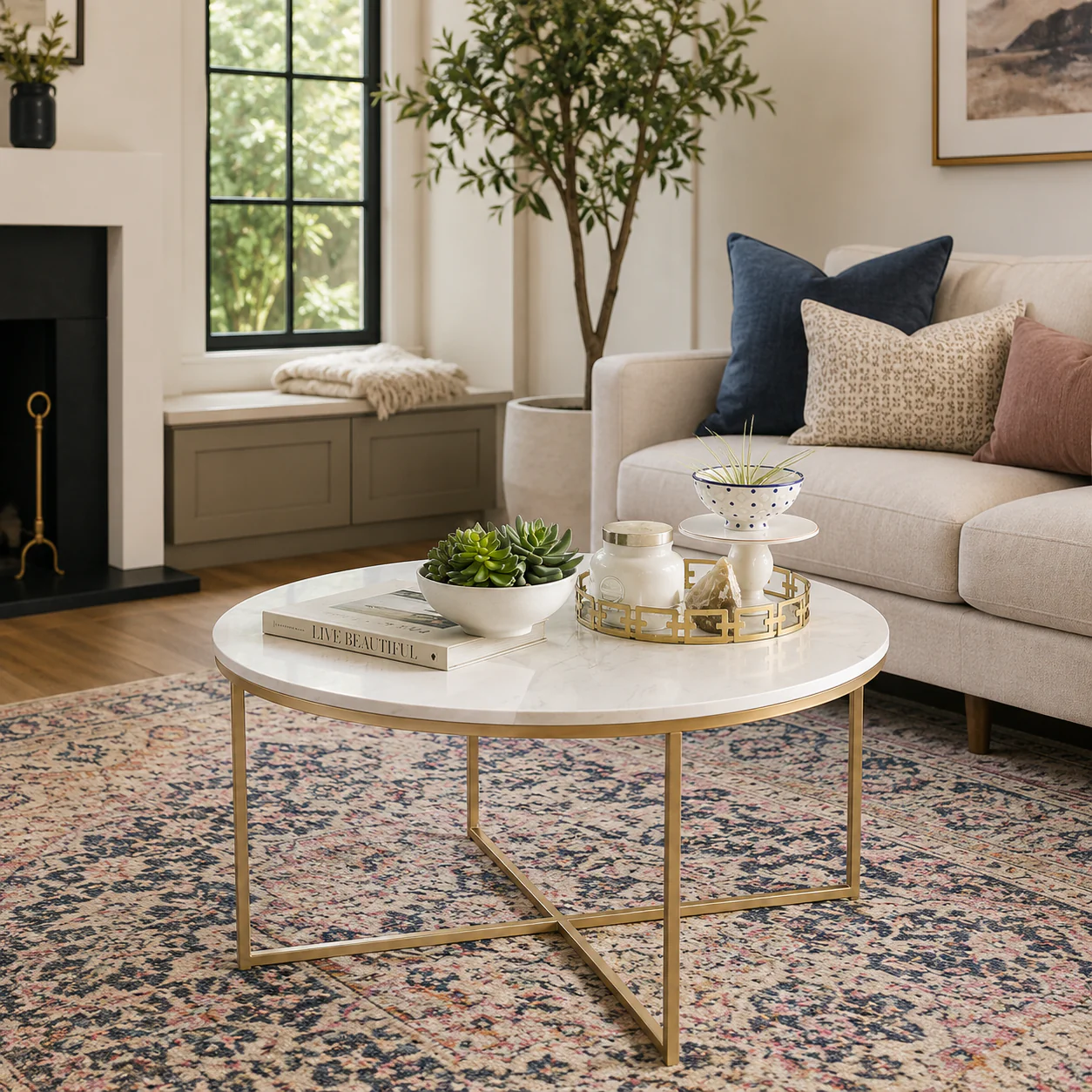 Premium Marble Table for Luxury Living Room Decor - Image 3