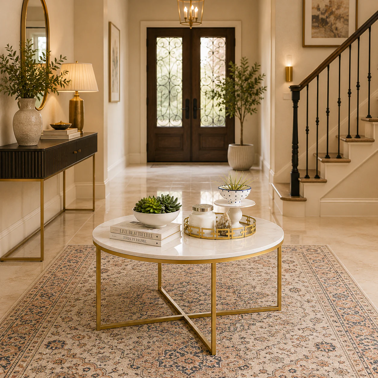 Premium Marble Table for Luxury Living Room Decor - Image 5