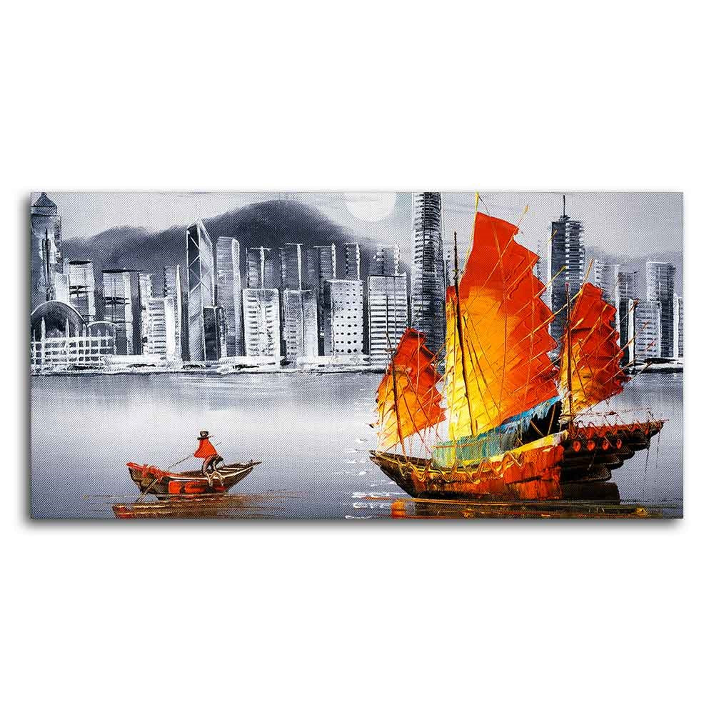 Premium Wall Painting of Victoria Harbor, Hong Kong - Image 5