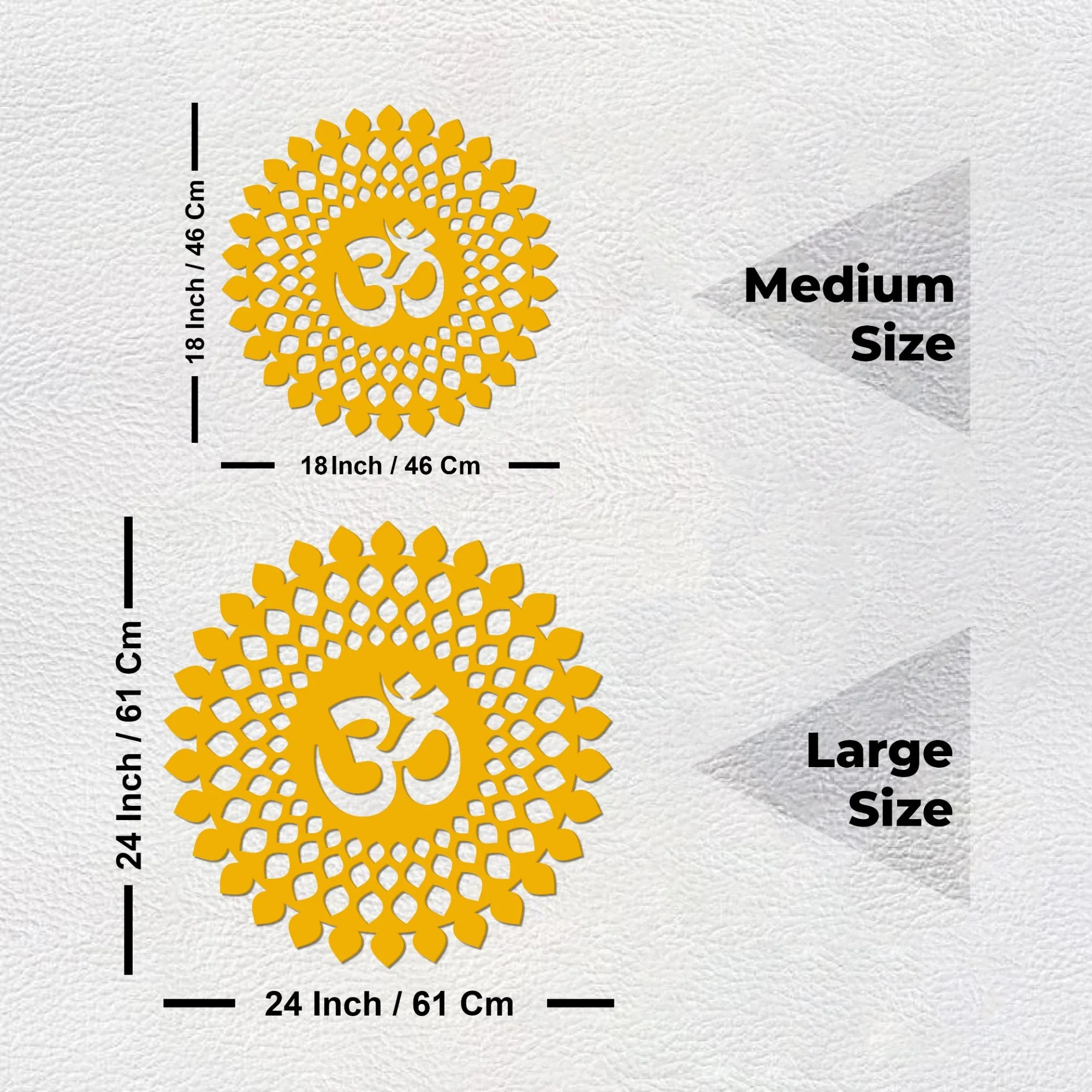 Premium Quality Wooden Wall Hanging Mandala Pattern of OM - Image 7