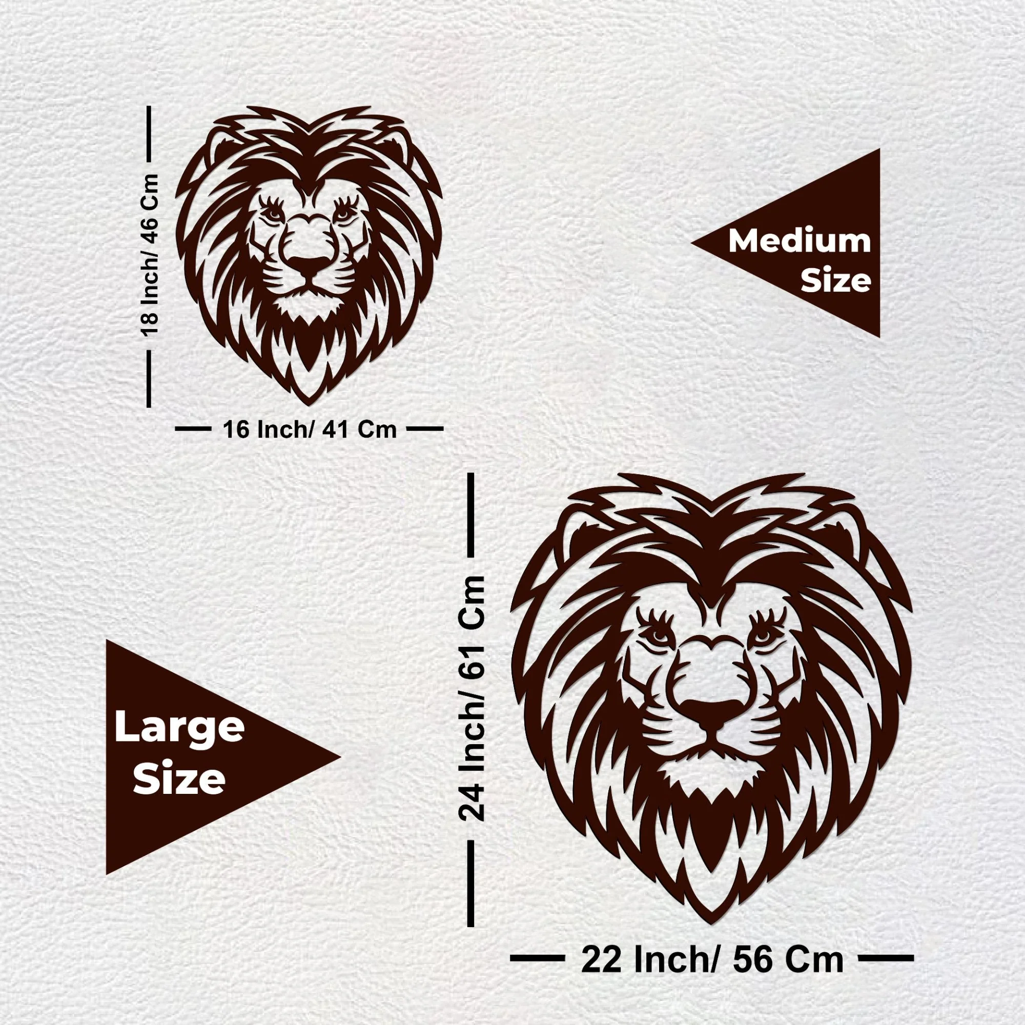 Premium Quality Wooden Wall Hanging of Amazing Lion Head - Image 7