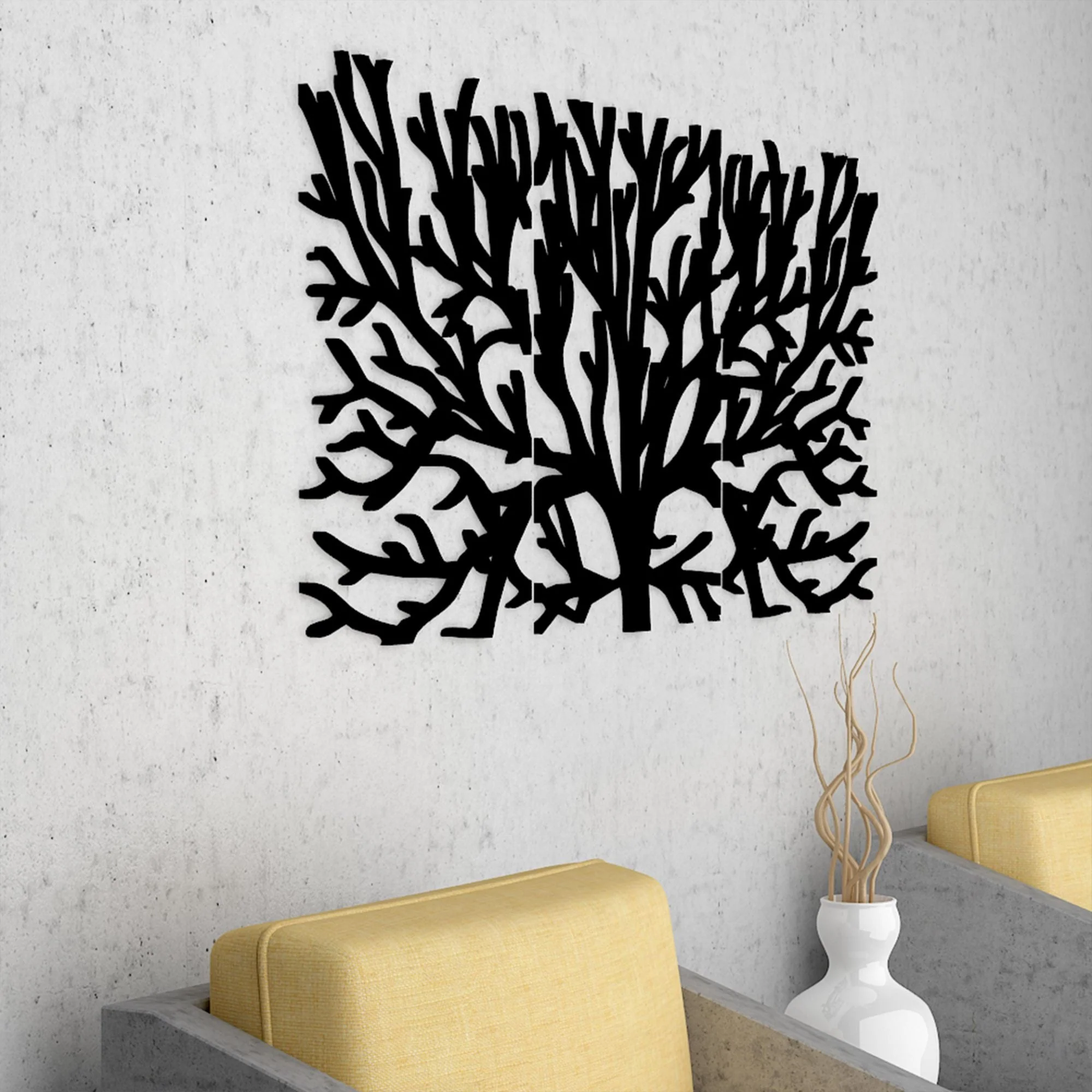 Premium Quality Wooden Wall Hanging of Beautiful Black Color Tree Branches - Image 4
