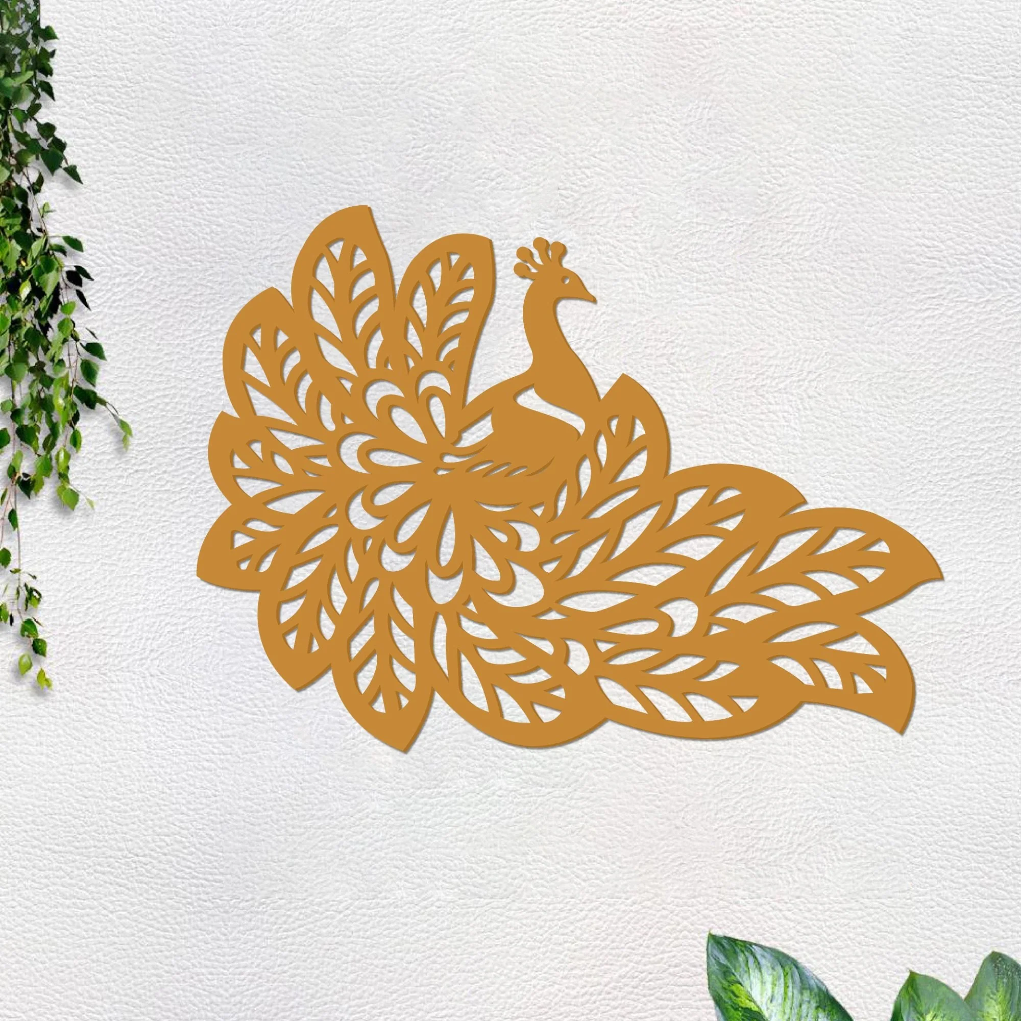 Premium Quality Wooden Wall Hanging of Beautiful Peacock - Image 4