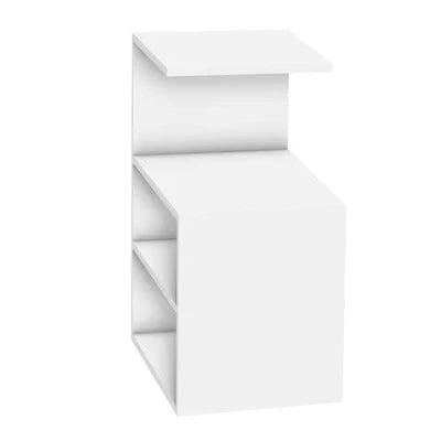 Premium Rectangular Shaped Wooden Wall Shelves with White Finish - Image 4