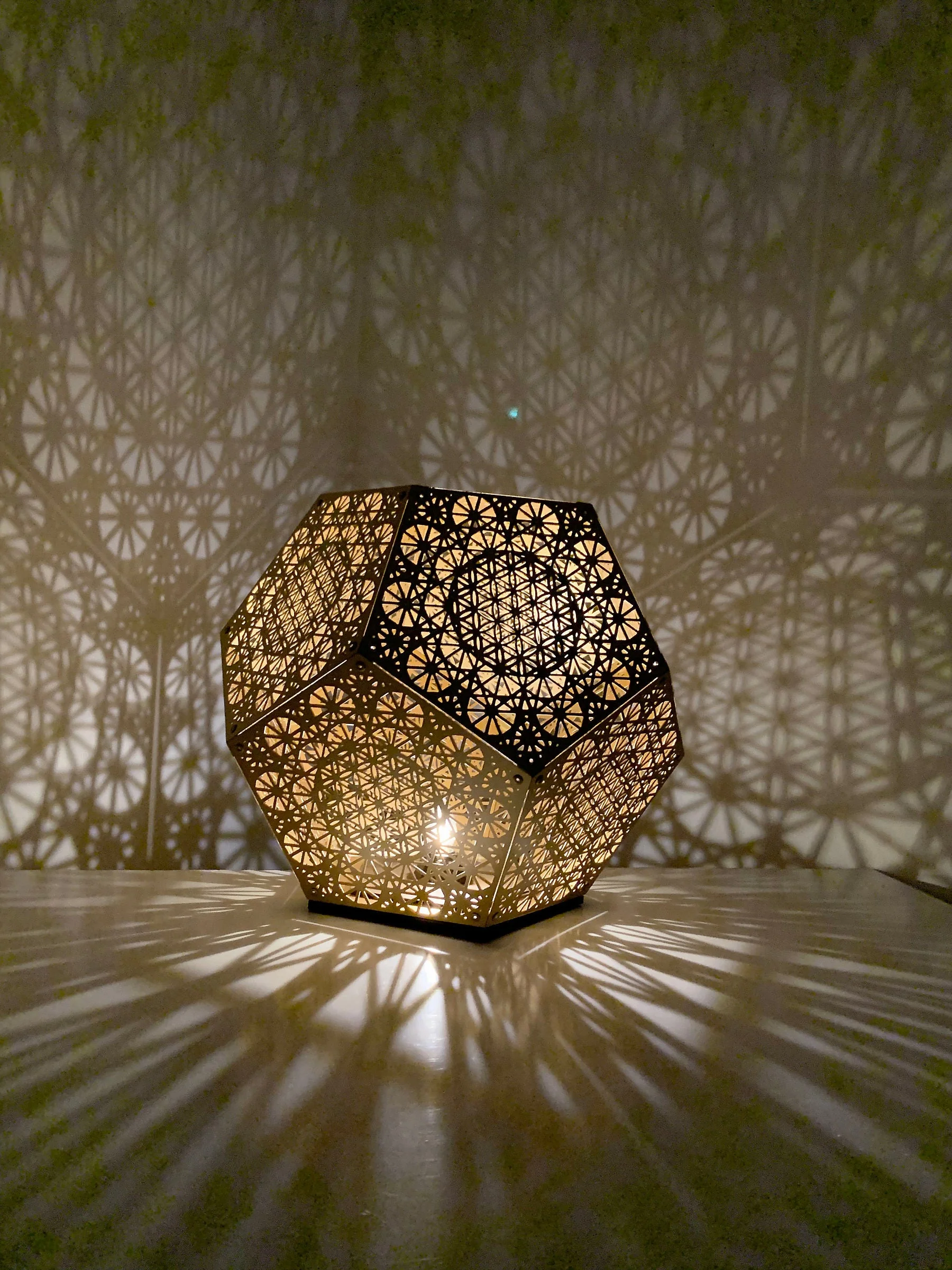 Premium Sacred Pattern Shadow Home Table Lamp - Image 8