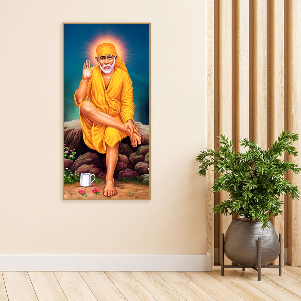 Premium Shirdi Sai Baba Canvas Wall Painting - Image 3