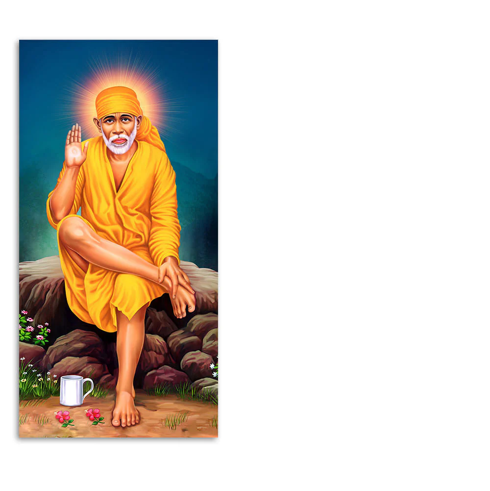 Premium Shirdi Sai Baba Canvas Wall Painting - Image 4