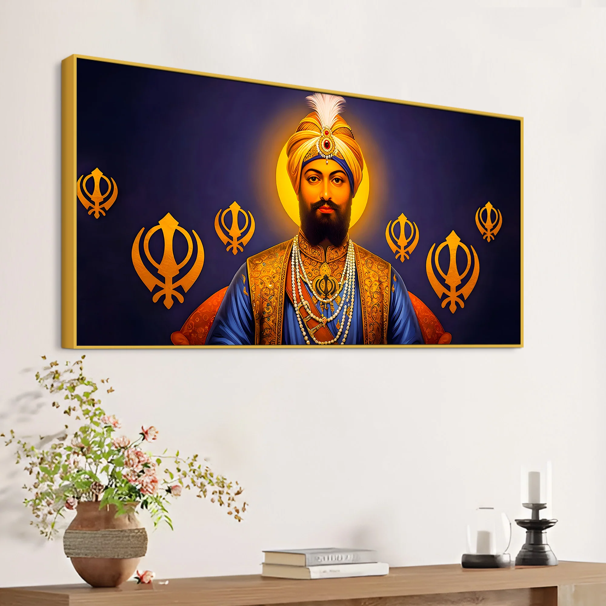 Premium Sikh Guru Wall Painting for Home & Office - Image 5