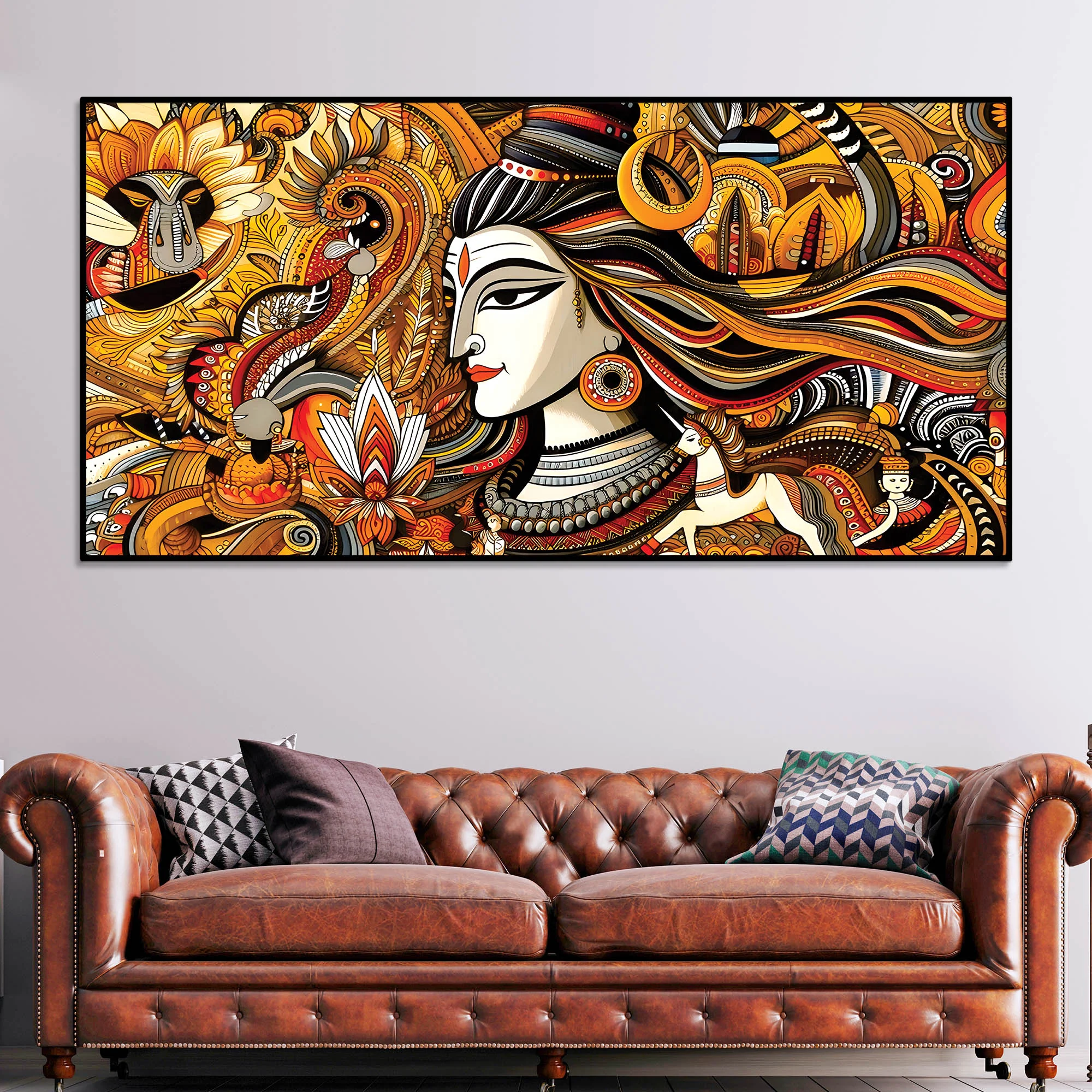Premium Spiritual Lord Shiva Painting for Modern Home Walls - Image 2