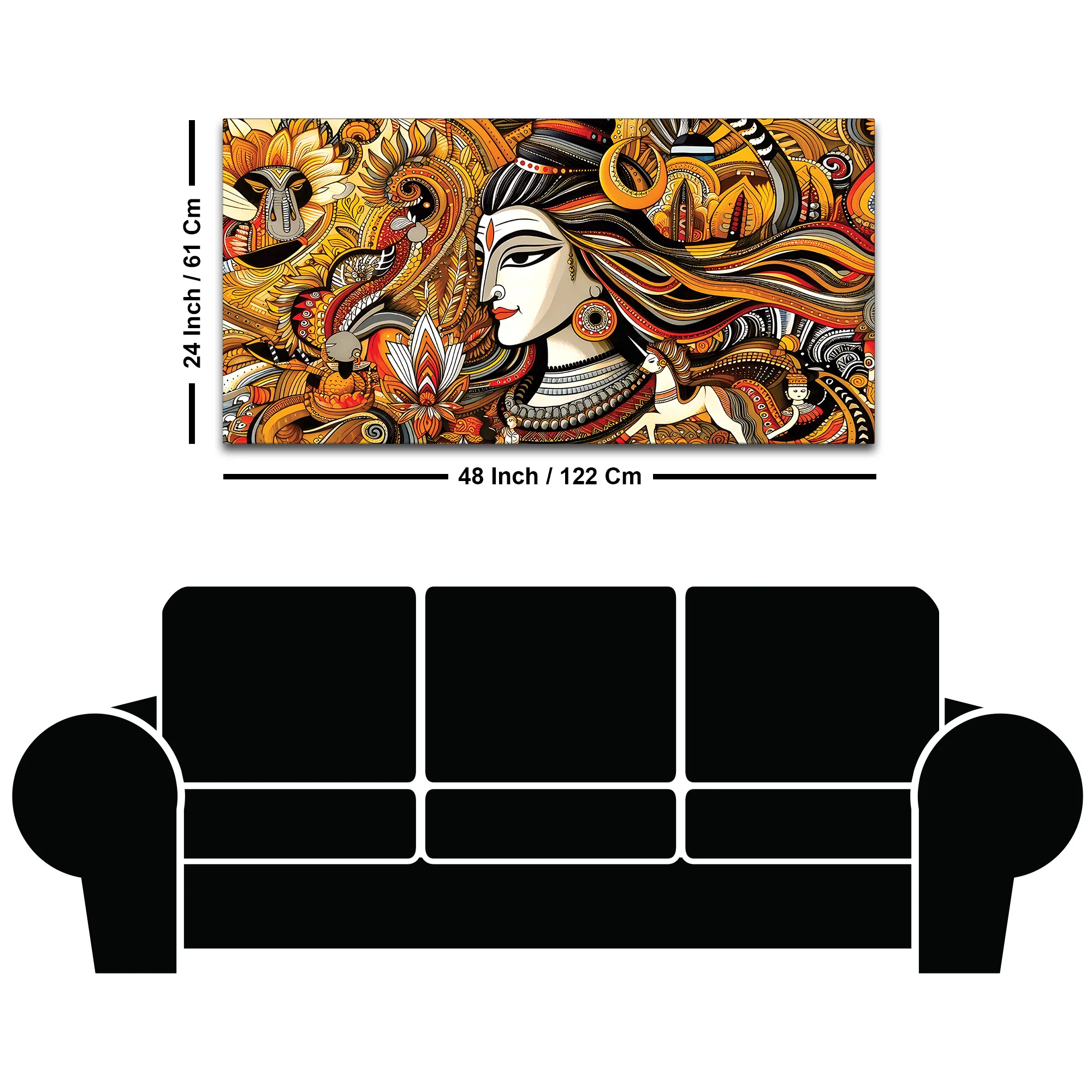 Premium Spiritual Lord Shiva Painting for Modern Home Walls - Image 8