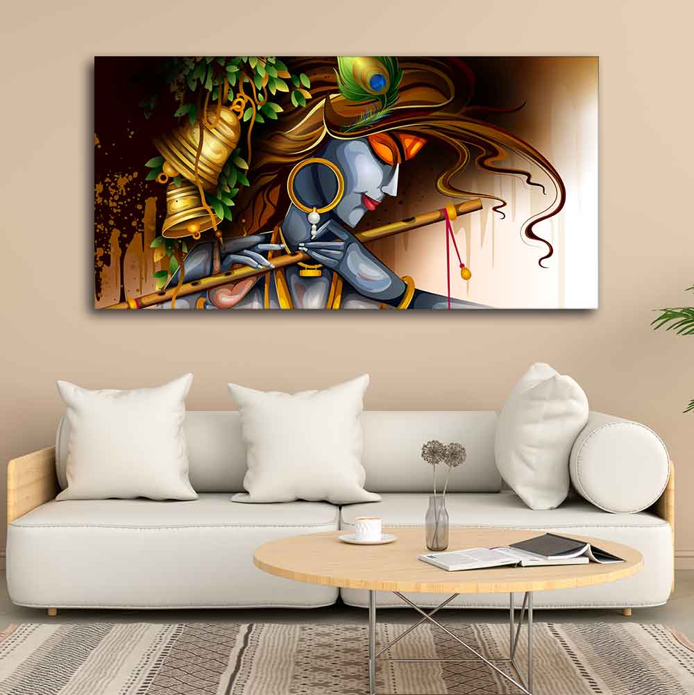 Premium Wall Canvas Painting of Lord Krishna - Image 3