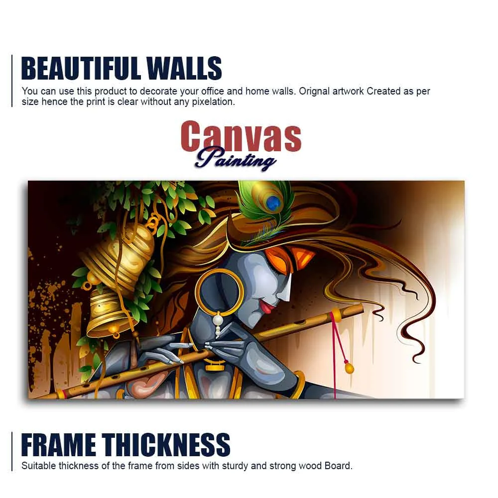 Premium Wall Canvas Painting of Lord Krishna - Image 6