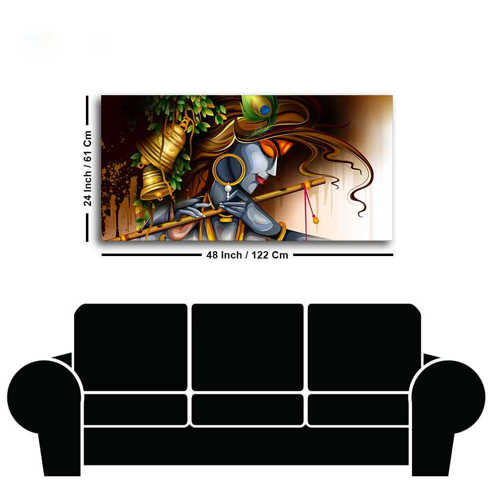 Premium Wall Canvas Painting of Lord Krishna - Image 7