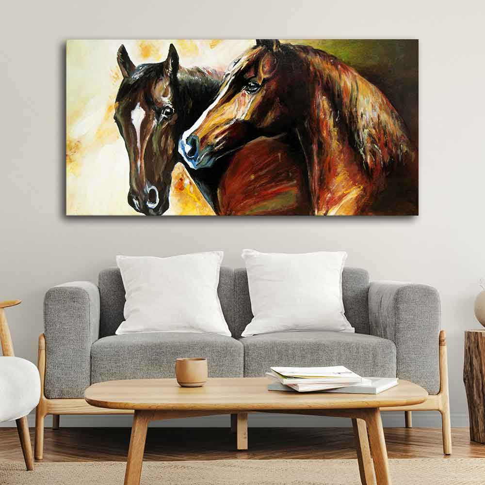 Premium Wall Painting of A Pair of Horses - Image 4