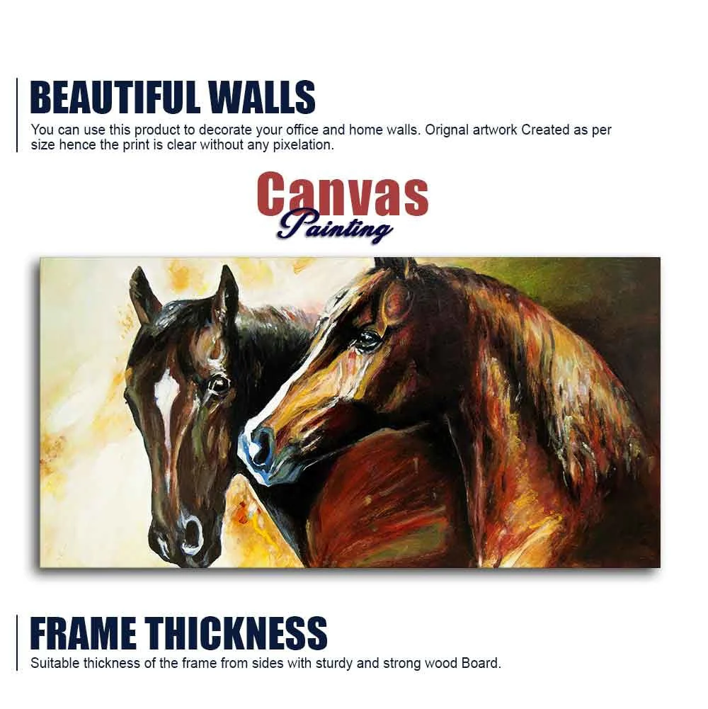 Premium Wall Painting of A Pair of Horses - Image 6