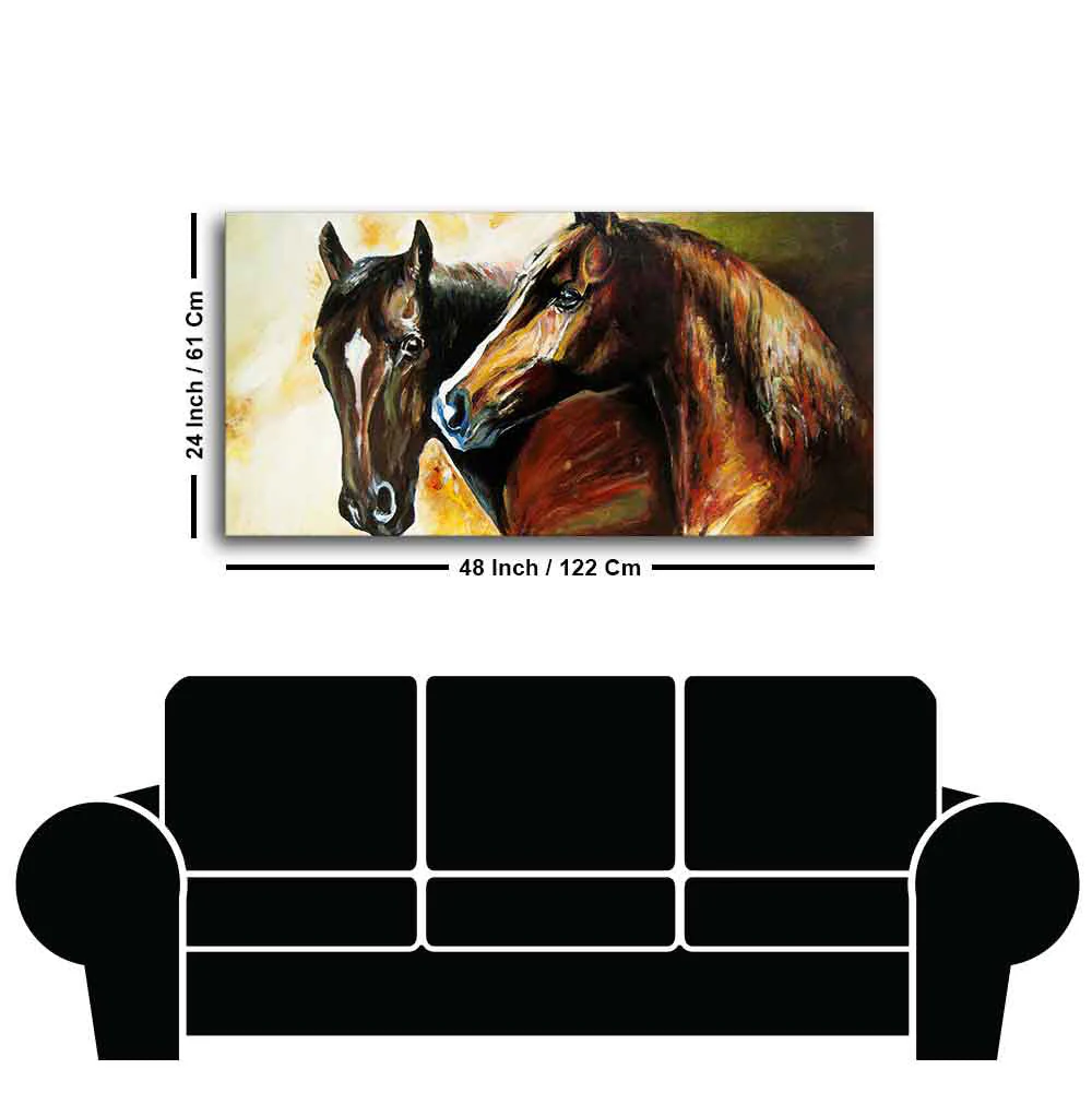 Premium Wall Painting of A Pair of Horses - Image 7