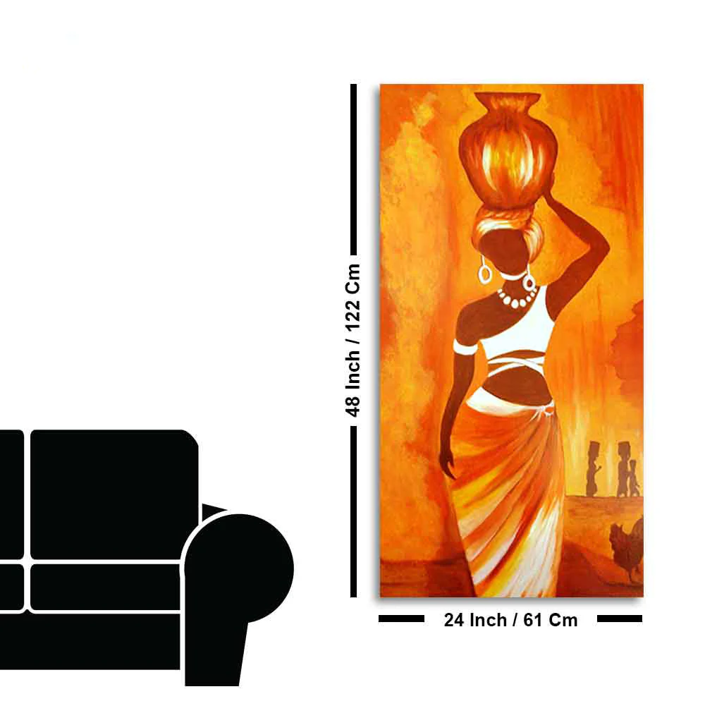 Premium Wall Painting of Abstract Warli Art - Image 9