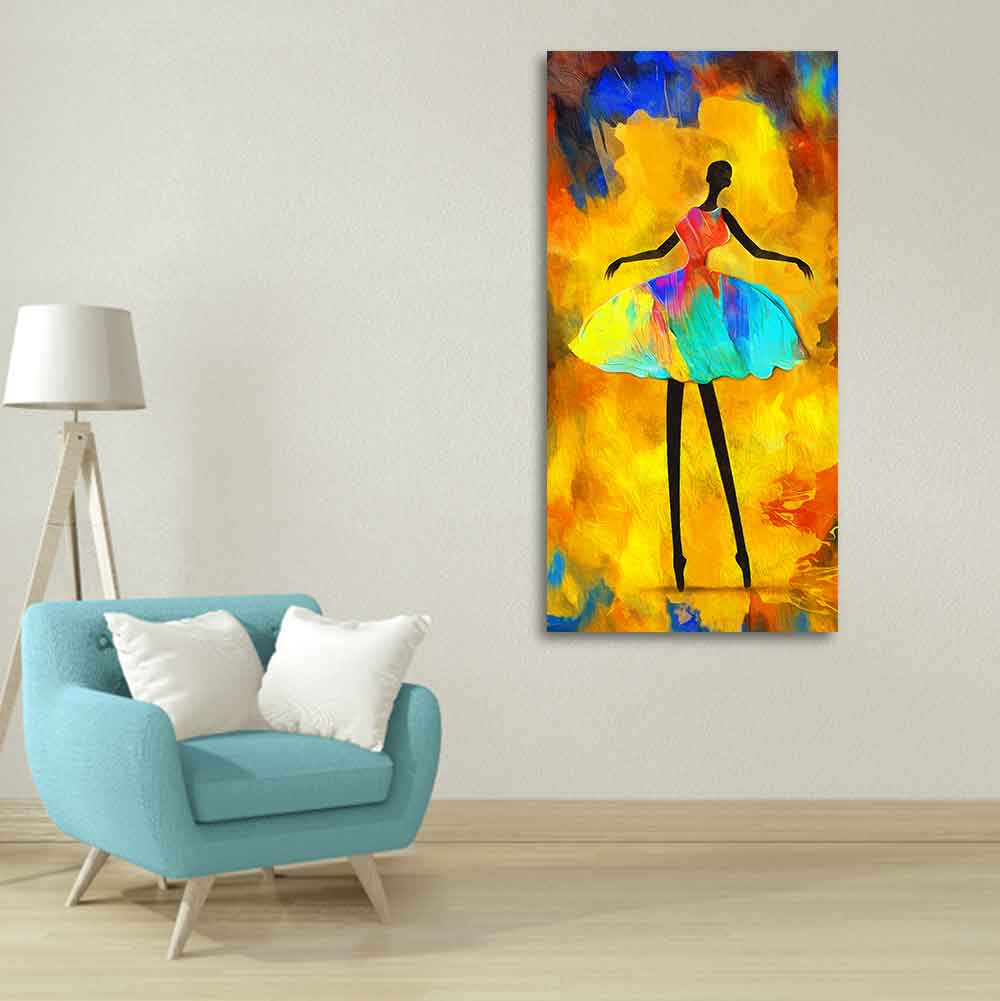 Premium Wall Painting of African Girl Ballerina Dancing - Image 4