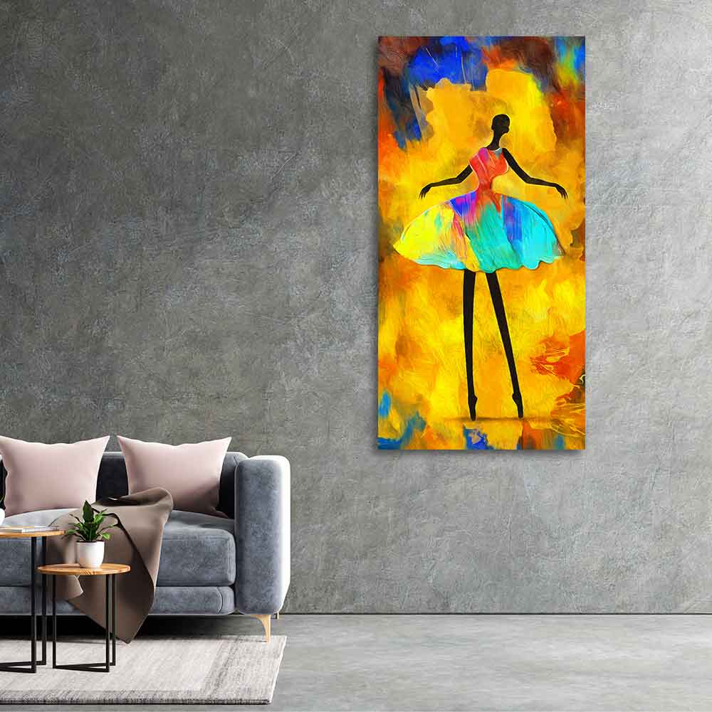 Premium Wall Painting of African Girl Ballerina Dancing - Image 5
