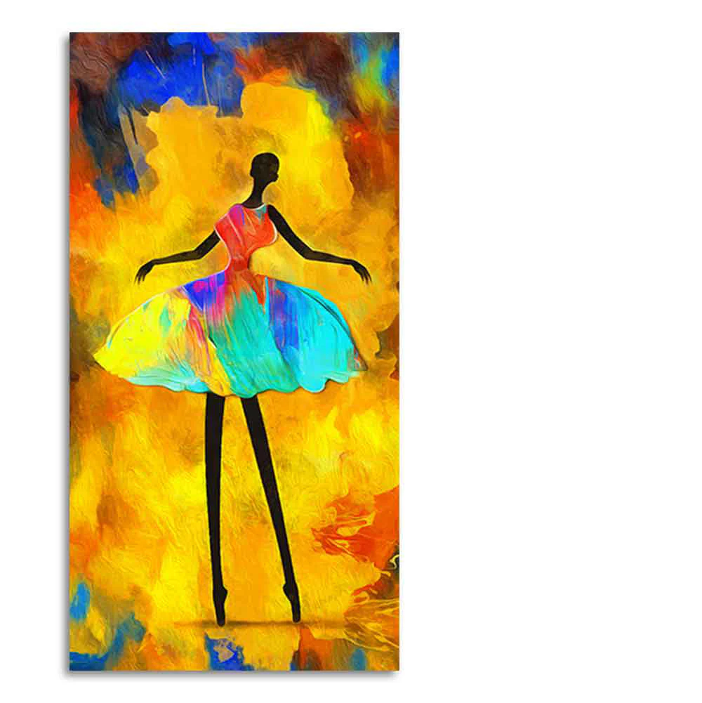 Premium Wall Painting of African Girl Ballerina Dancing - Image 6