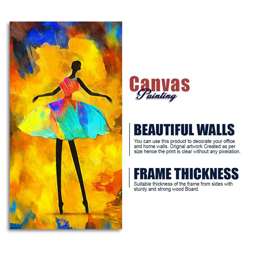 Premium Wall Painting of African Girl Ballerina Dancing - Image 7