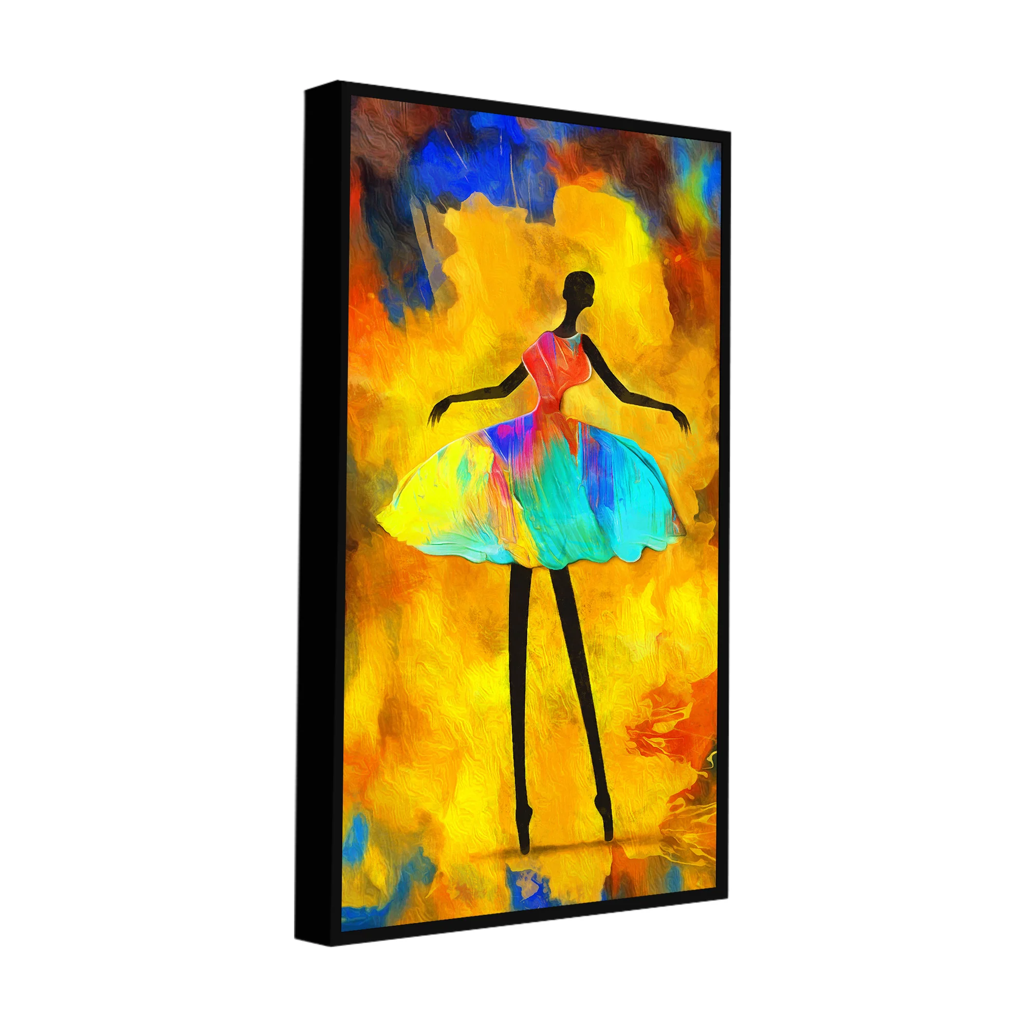 Premium Wall Painting of African Girl Ballerina Dancing - Image 8