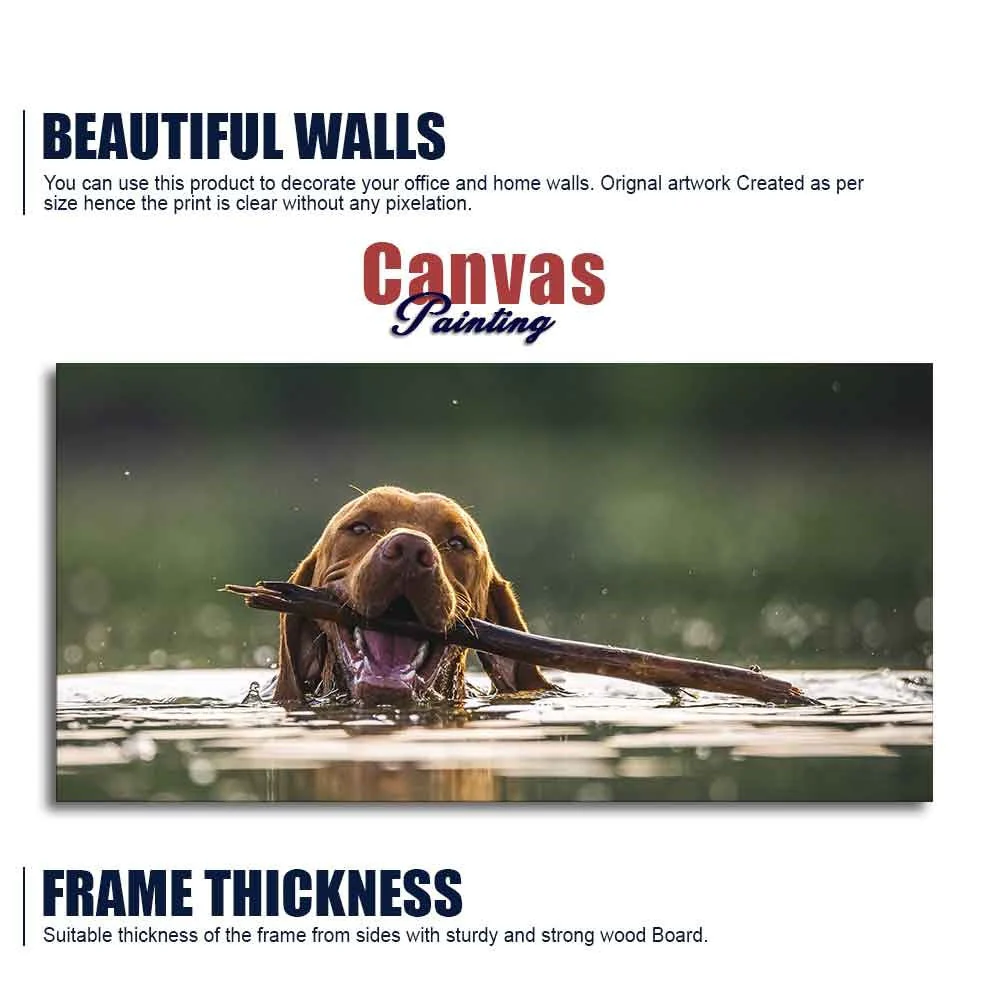 Premium Wall Painting of Dog Swimming - Image 6