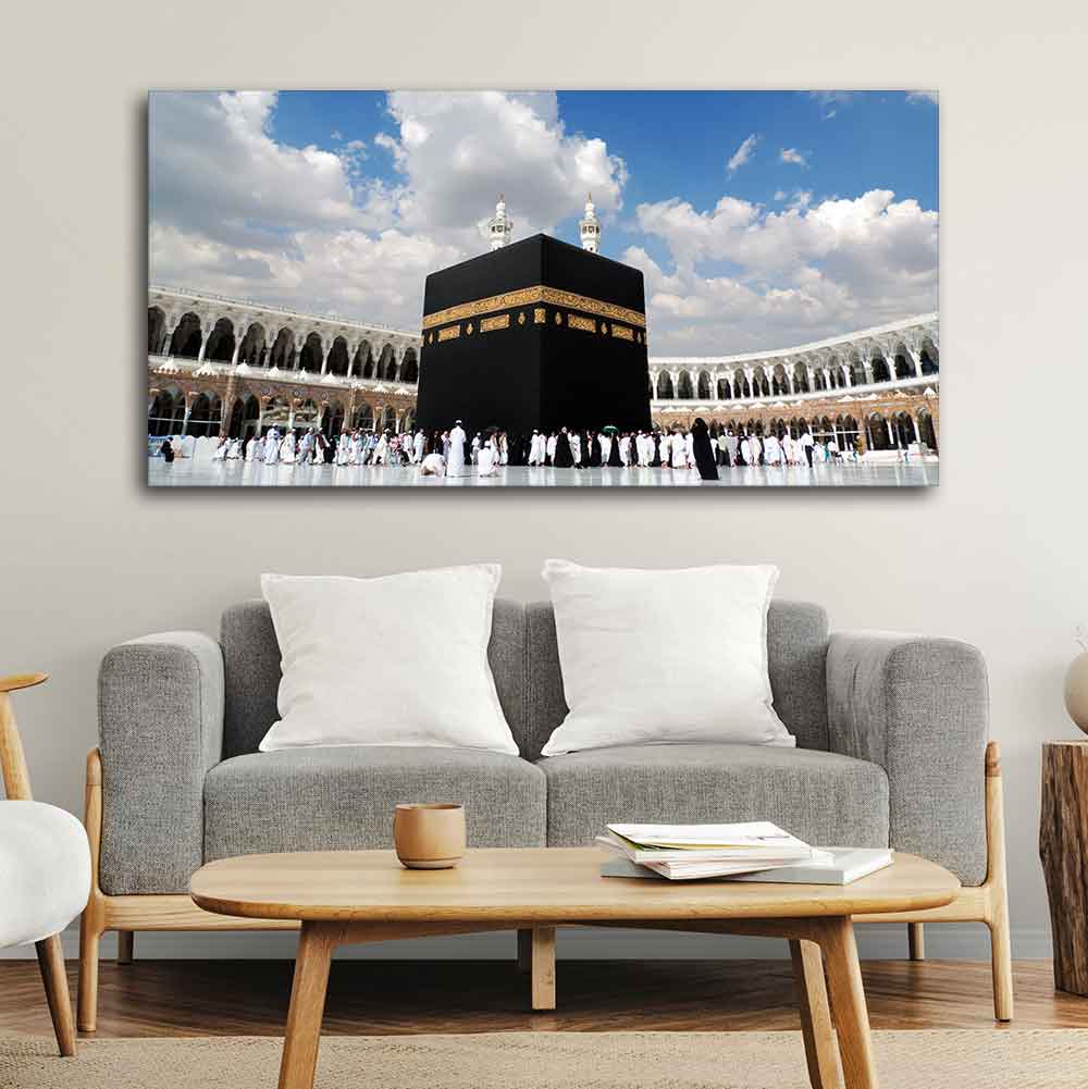 Muslim Wall Painting of Makkah al-Mukarramah - Image 3