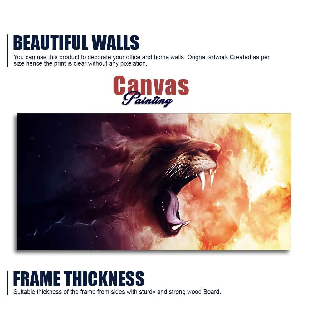 Premium Wall Painting of Roaring Lion - Image 6