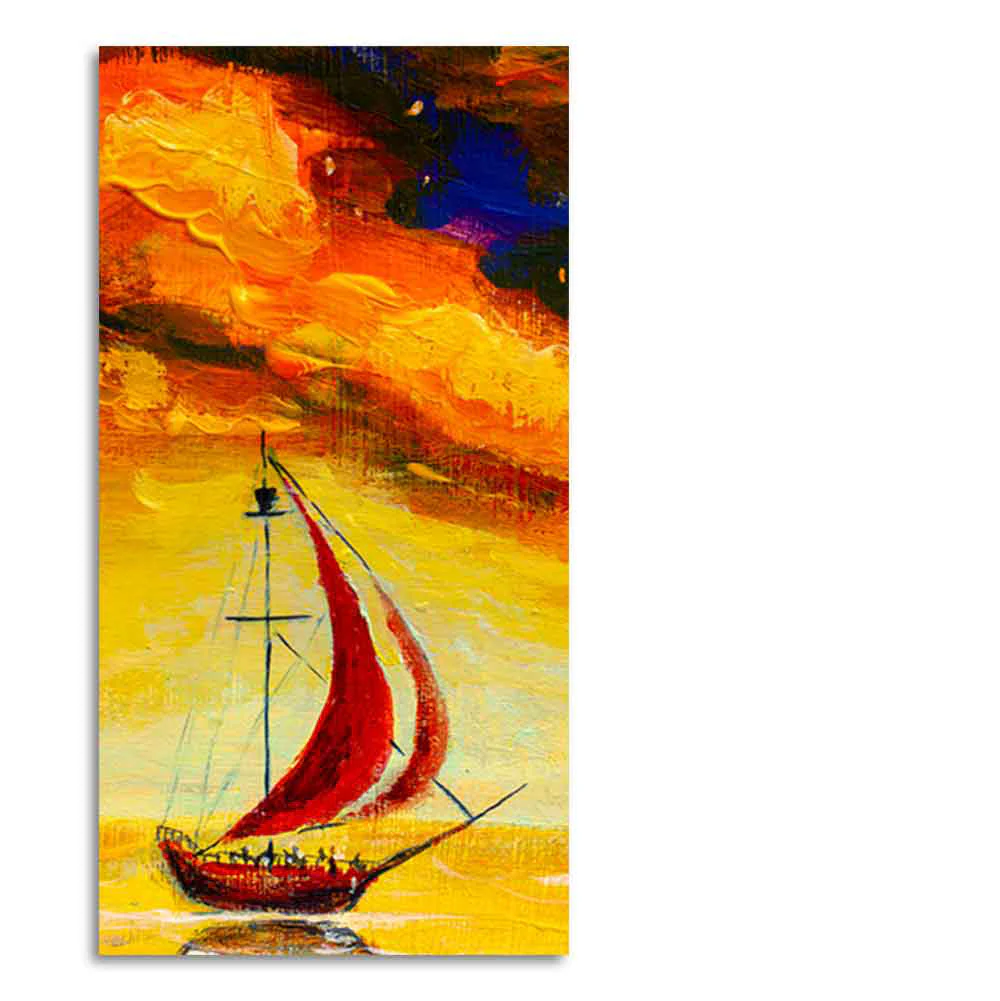 Premium Wall Painting of The Sailing Boat in Sea - Image 6