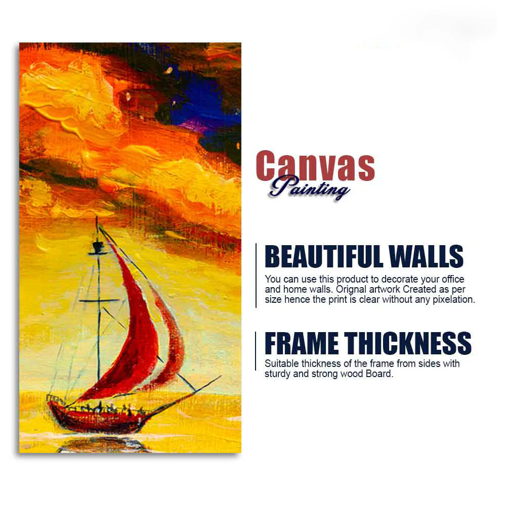 Premium Wall Painting of The Sailing Boat in Sea - Image 8