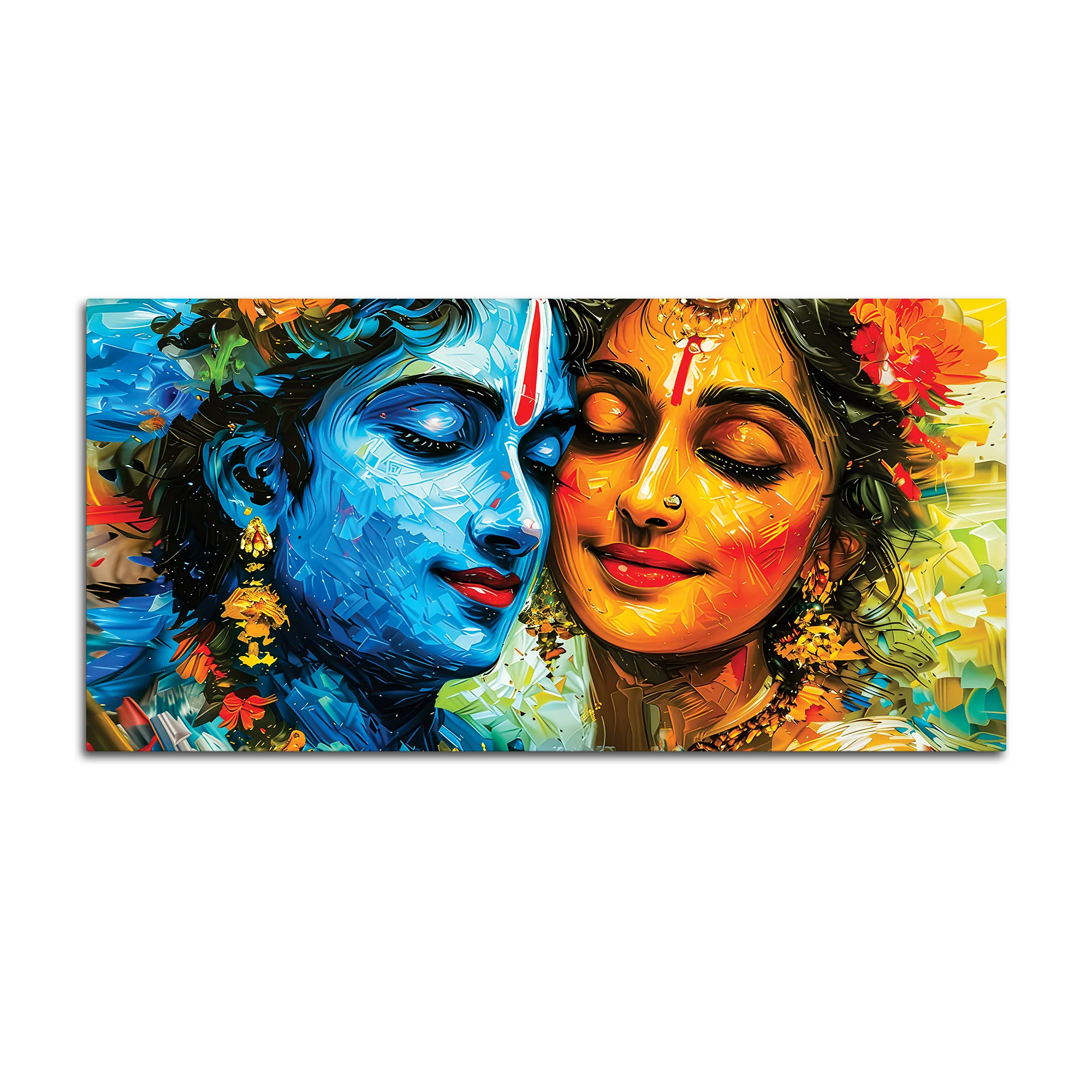 Radha Krishna Canvas Wall Painting for Home & Living Room - Image 4