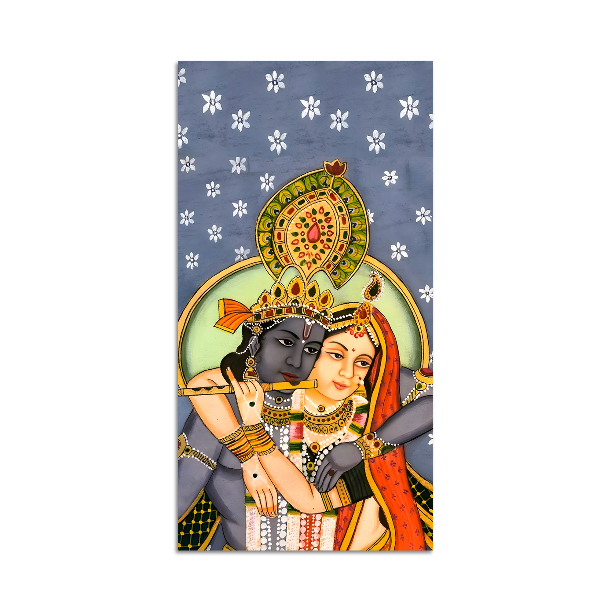 Radha Krishna Divine Canvas Wall Painting | Premium Home Decor Painting - Image 4