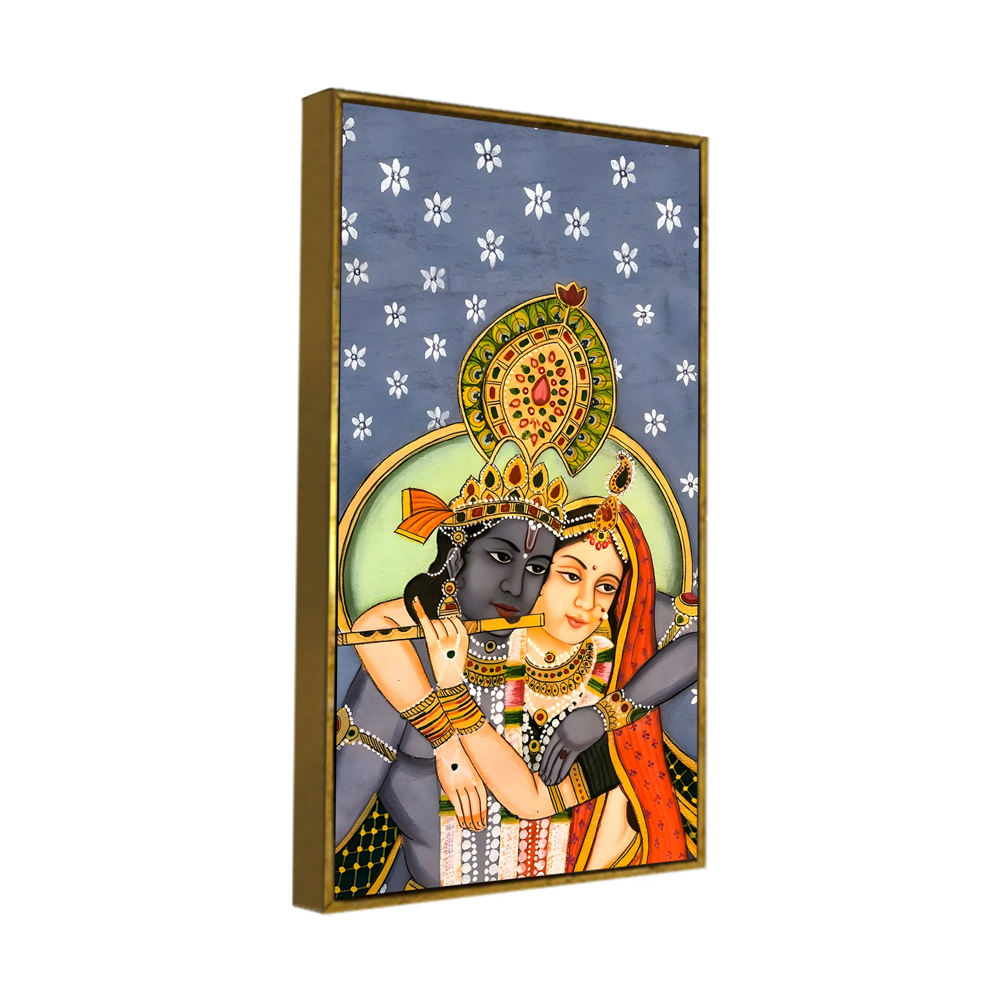 Radha Krishna Divine Canvas Wall Painting | Premium Home Decor Painting - Image 6