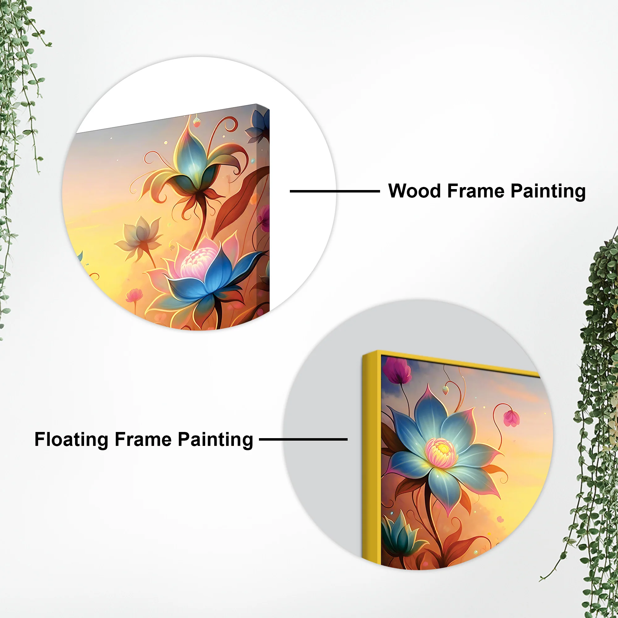 Radha Krishna Modern Wall Art Canvas Wall Painting - Image 5