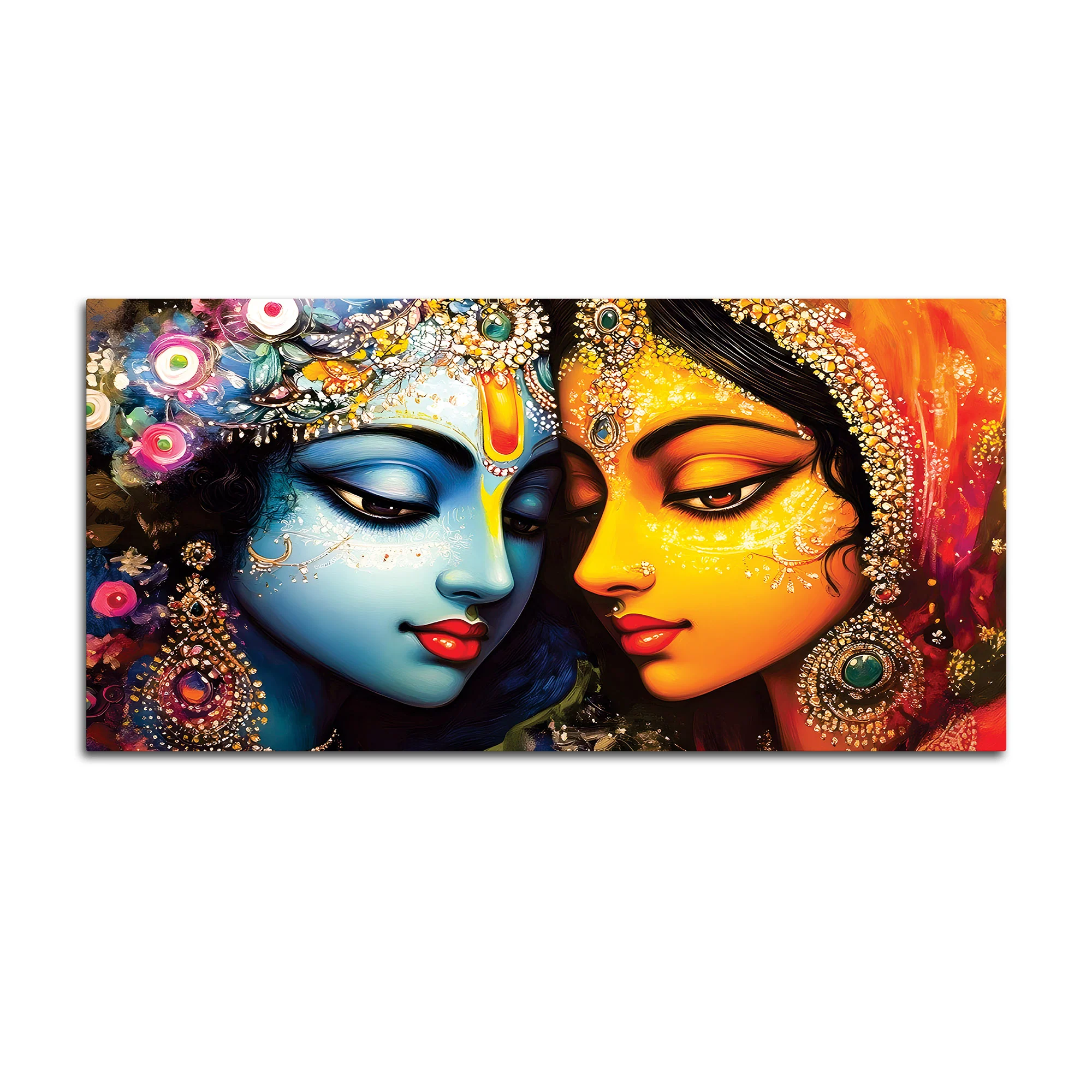 Radha Krishna Premium Spiritual Canvas Painting for Home Decor - Image 4