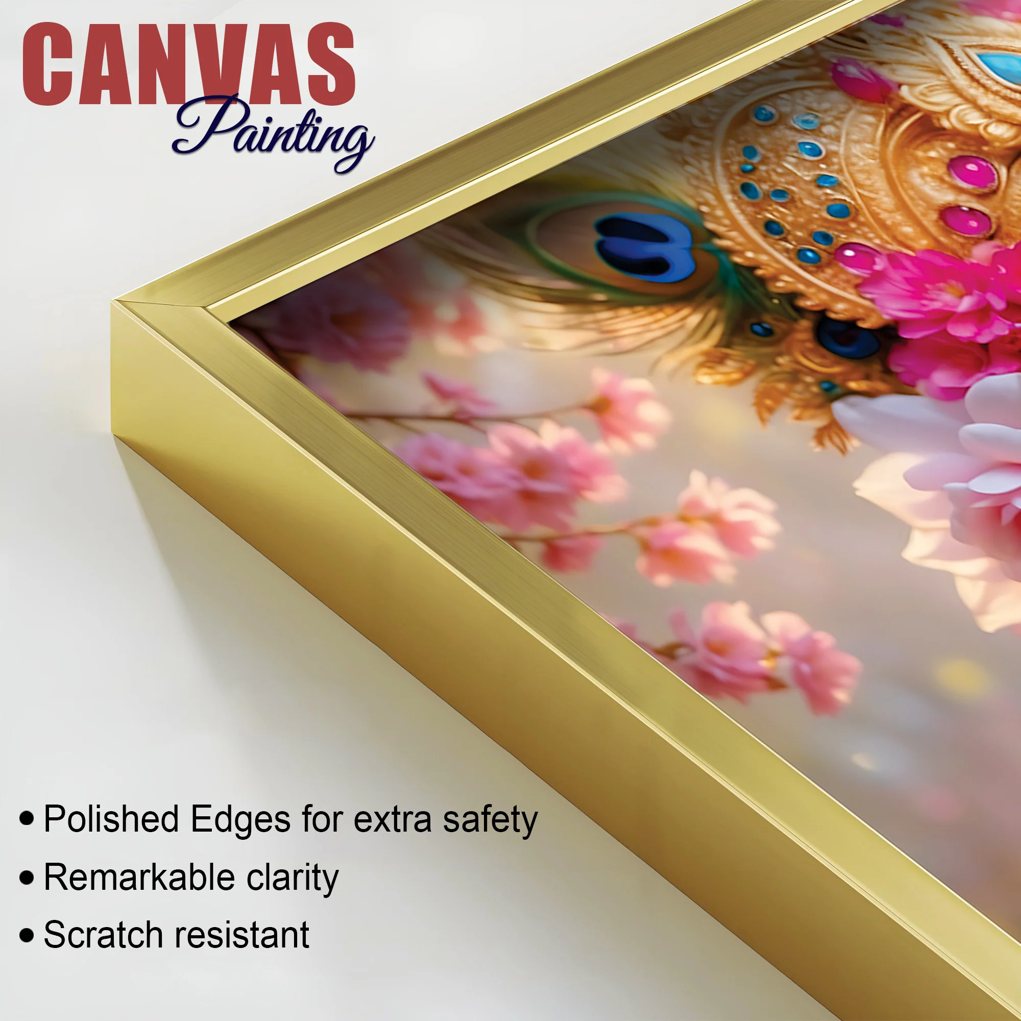 Radha Krishna Spiritual Canvas Painting for Modern Wall Decor - Image 6