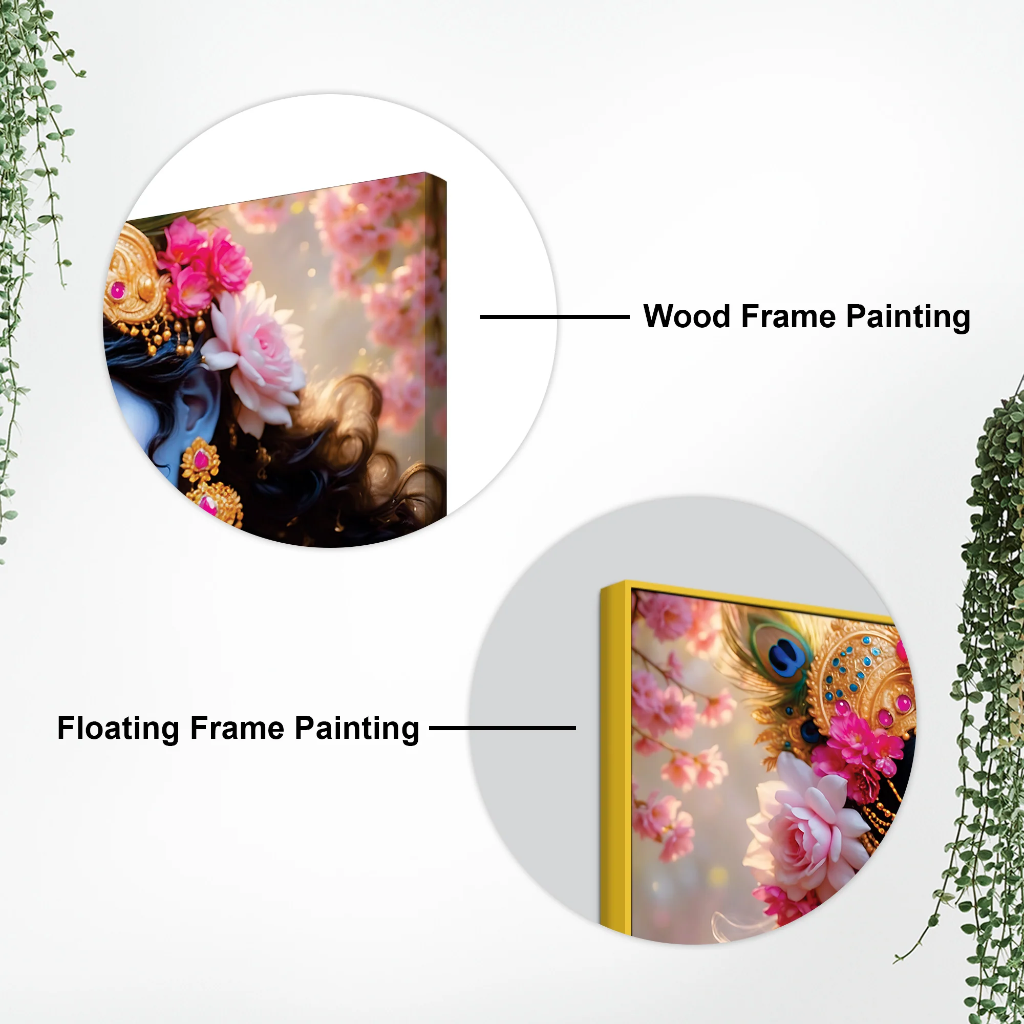 Radha Krishna Spiritual Canvas Painting for Modern Wall Decor - Image 7