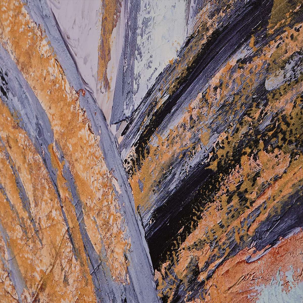 Radiance of Energy Hand Painted Wall Painting with Floating Frame - Image 5