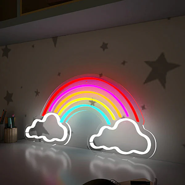 Rainbow Cloud Design Neon LED Light - Image 3