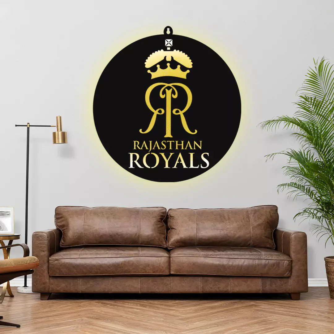 Rajasthan Royals LED Wall Art for Cricket Fan Wall Decor - Image 2